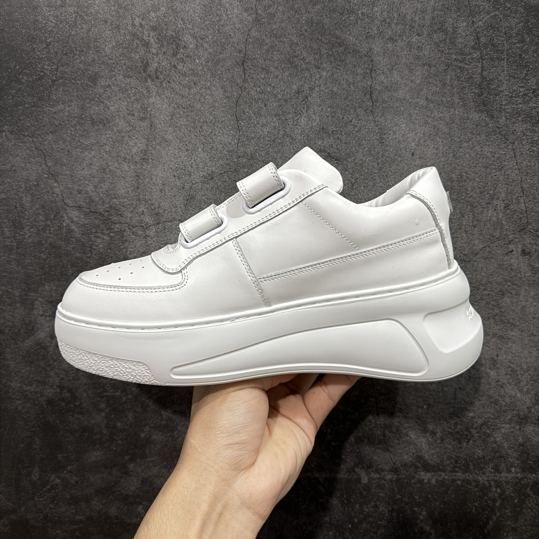 图片[2]-【New Star版本】Acne Studios Steffey Velcro Strap Sneakers 维可搭扣系列低帮笑脸魔术贴厚底老爹风休闲运动鞋 厚底可增高7CM. 各种风格都能驾驭. 适合各种场景搭配购入原版开发皮料辅料按原鞋标准定制独立磨具区别市面流通版本佛山大厂出品出厂经过QC质检 细节 品控到位 完全遵循原版工艺打造 女鞋广东原产 原楦开发纸版楦型 配置防尘袋及包装物 采用粒面头层小牛皮革鞋面材质 内嵌灌注式PU缓震乳胶脚垫 原数据开发光泽TPU防变形增厚橡胶大底 尺码：35-40-选品中心