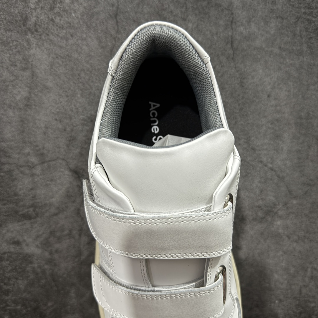 图片[8]-【New Star版本】Acne Studios 2023 艾克妮魔术贴 低帮休闲小白鞋 得物热度蝉联榜首31天 海淘专供版 赵露思、杨超越、欧阳娜娜同款 高端零售 外贸充正专供 原版购入开发 全鞋身采用进口头层皮 请注意区分市面通货材、错误大底 一眼就种草的小白鞋 无敌好搭配不挑季节不挑穿搭一双鞋就ok 魔术贴设计穿脱超方便 尺码：35 36 37 38 39 41 42 43-选品中心