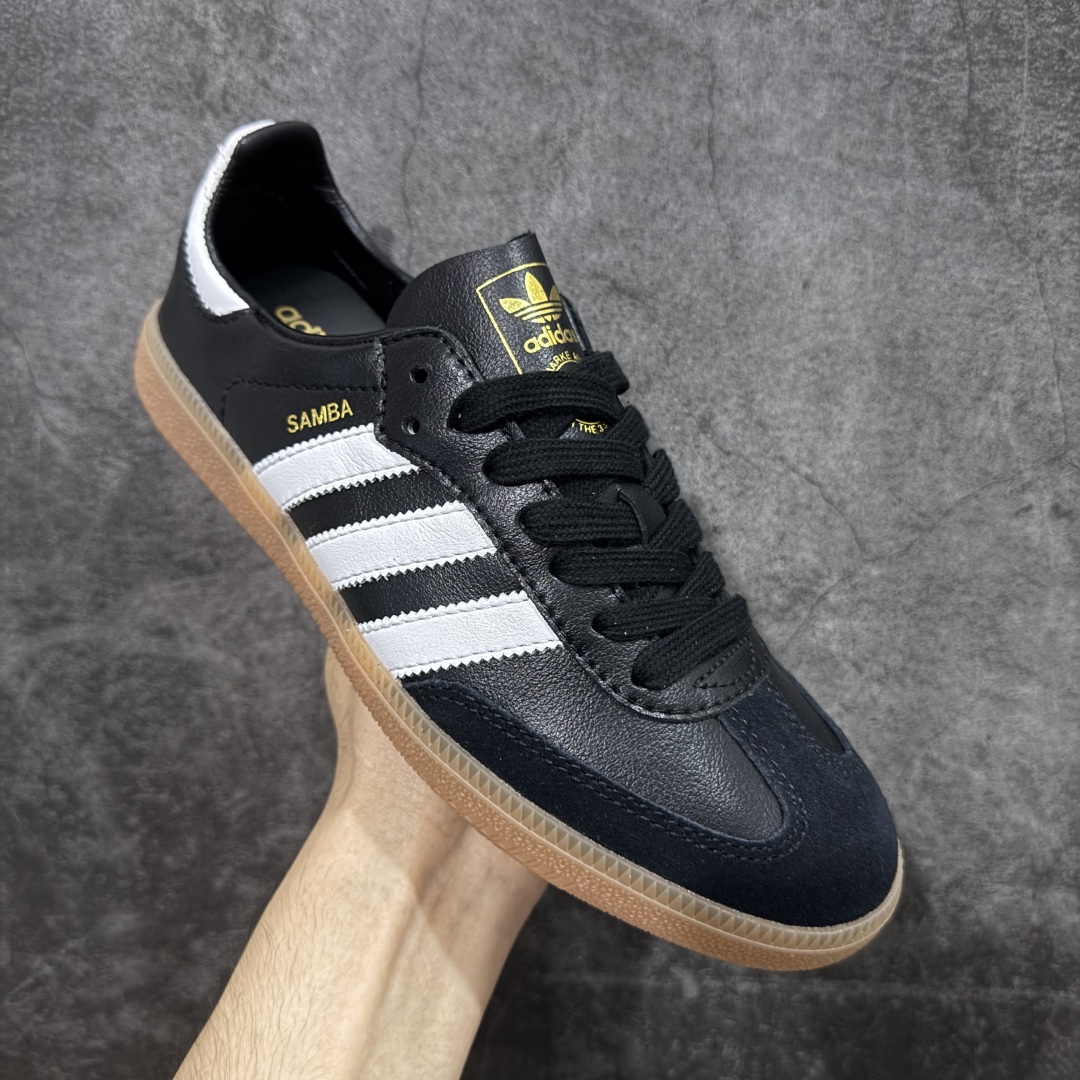 图片[3]-【正确版】Adidas Originals Samba Decon\”Cloud White\”桑巴超薄软皮版系列绅士德训足球风百搭低帮休闲运动板鞋“单层皮黑白升级底” 货号：IF0641 尺码：35.5-45-选品中心