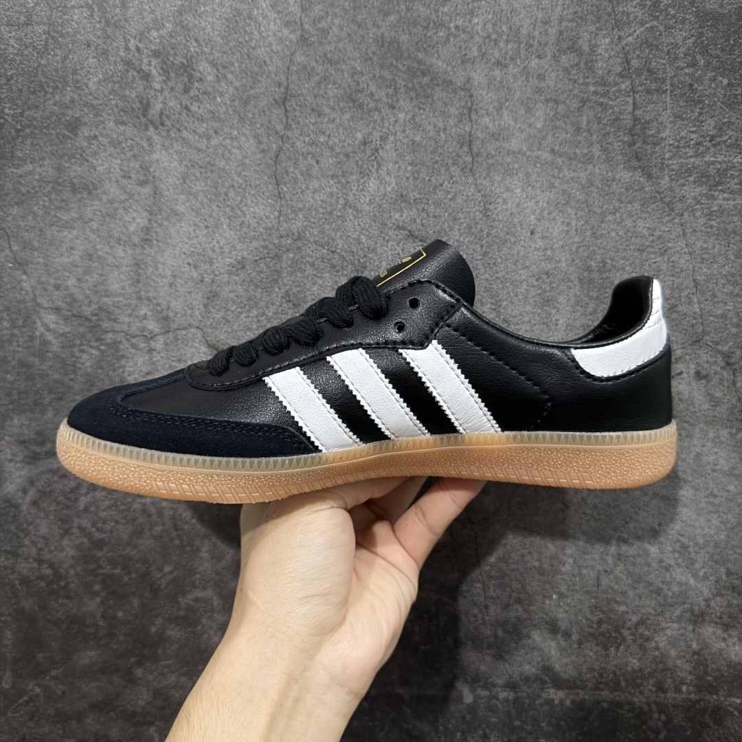 图片[2]-【正确版】Adidas Originals Samba Decon\”Cloud White\”桑巴超薄软皮版系列绅士德训足球风百搭低帮休闲运动板鞋“单层皮黑白升级底” 货号：IF0641 尺码：35.5-45-选品中心