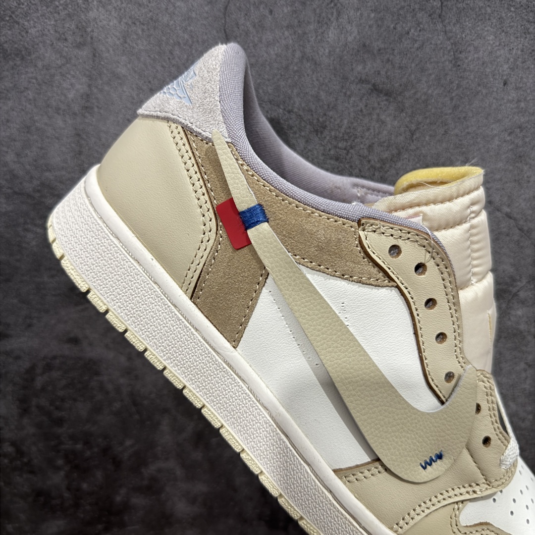 图片[7]-【外贸专供版本】Air Jordan AJ1 Low x Off White OW 低帮 米色 CZ0790-102 外贸大厂出品 原楦原纸板开发 全鞋电脑针车 原厂内置全掌气垫 原盒原标 免检产品 全头层皮料 完美零毛边处理 尺码：36 36.5 37.5 38 38.5 39 40 40.5 41 42 42.5 43 44 44.5 45 46 47.5-选品中心