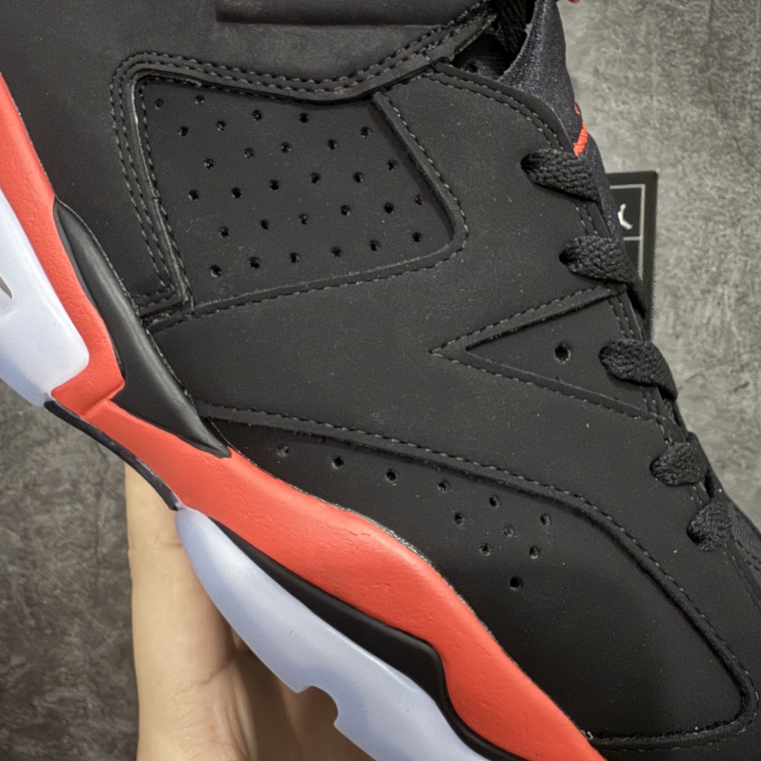 图片[5]-【原厂版本】Air Jordan AJ6 Retro 反转红外线2026复刻黑红 CT8529-001 耗时半年巨作 全套原纸板楦头开发 确保原汁原味 完美呈现六代版型 一比一鞋头弧度高度鞋身弧度 数据细节工艺流程均保持一致 定制优质皮料 完美鞋型匹配公司货 正确TPU鞋舌锁扣 最新原厂底模 大底卡色咬花完美 鞋柜必备鞋款 终端现货供应 尺码：40 40.5 41 42 42.5 43 44 44.5 45 46 47.5-选品中心