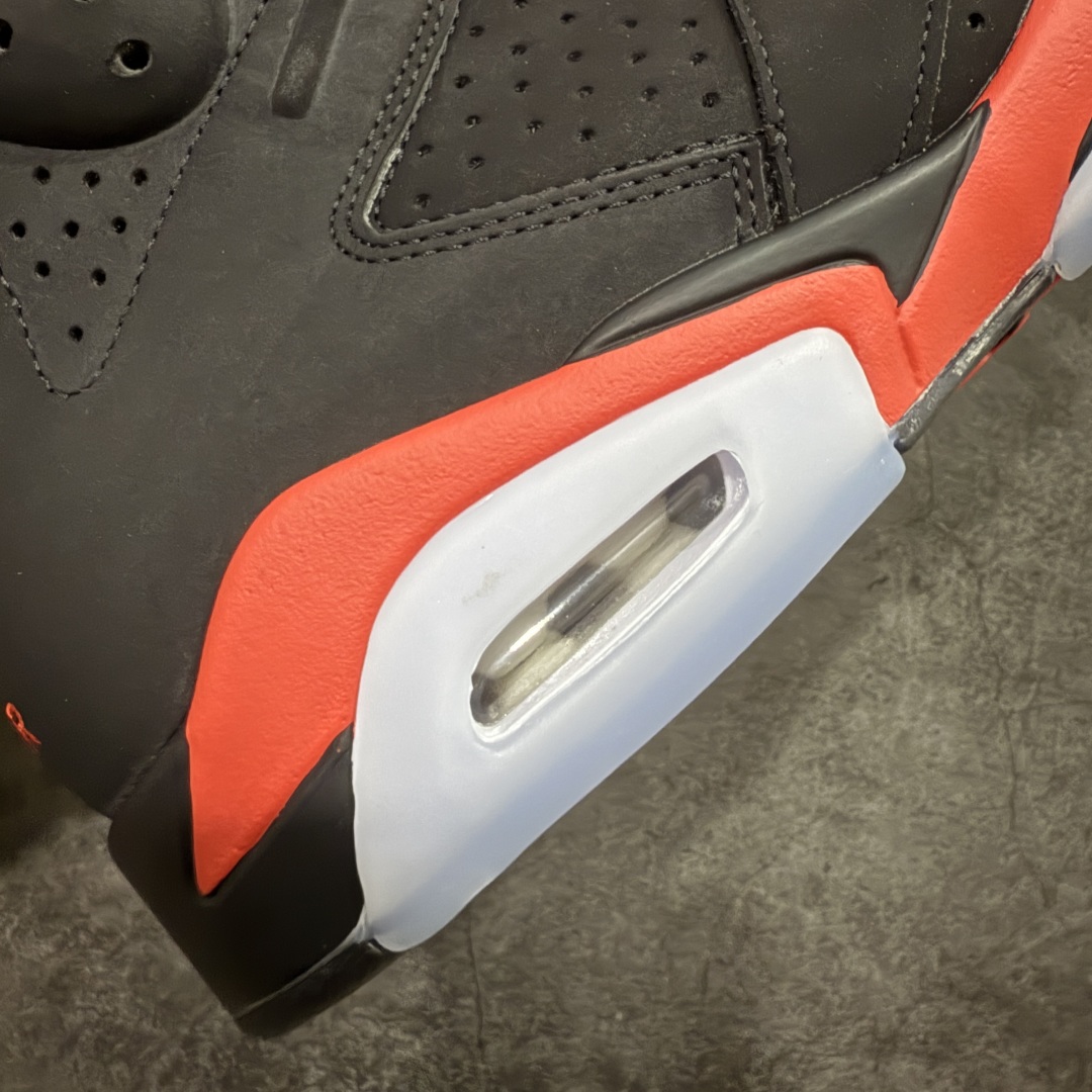 图片[4]-【原厂版本】Air Jordan AJ6 Retro 反转红外线2026复刻黑红 CT8529-001 耗时半年巨作 全套原纸板楦头开发 确保原汁原味 完美呈现六代版型 一比一鞋头弧度高度鞋身弧度 数据细节工艺流程均保持一致 定制优质皮料 完美鞋型匹配公司货 正确TPU鞋舌锁扣 最新原厂底模 大底卡色咬花完美 鞋柜必备鞋款 终端现货供应 尺码：40 40.5 41 42 42.5 43 44 44.5 45 46 47.5-选品中心