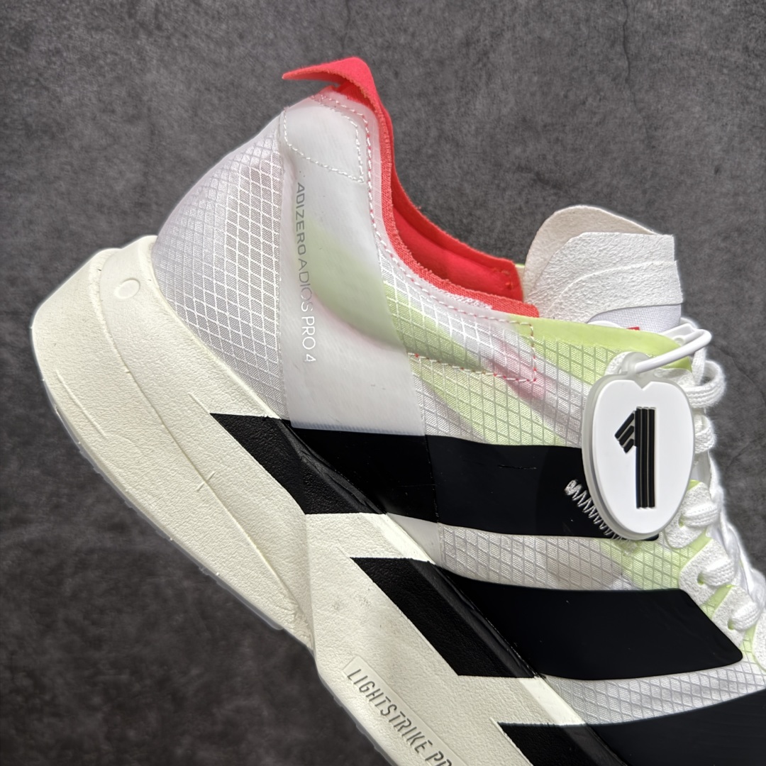 图片[7]-【NO.1纯原】Adidas Adizero Adios Pro 4 M竞训跑步鞋 首发配色 JR1094 市场独一档品质 区别所有版本 原鞋购入开发数月 原材料 原档案打造 细节版型一比一 独立双层组合底私模. 搭配ENERGYRODS 2.0真碳柱，每一步都动力满满 鞋面用的是Lightlock技术，轻透又贴合，就像给脚定制的一样。 中底是全掌Lightstrike Pro泡棉，软弹感超绝 真正一比一还原真实脚感💪🏻 女鞋货号JR1163.男鞋货号JR1094. 尺码：36 36.5 37 38 38.5 39 40 40.5 41 42 42.5 43 44 44.5 45 46-选品中心