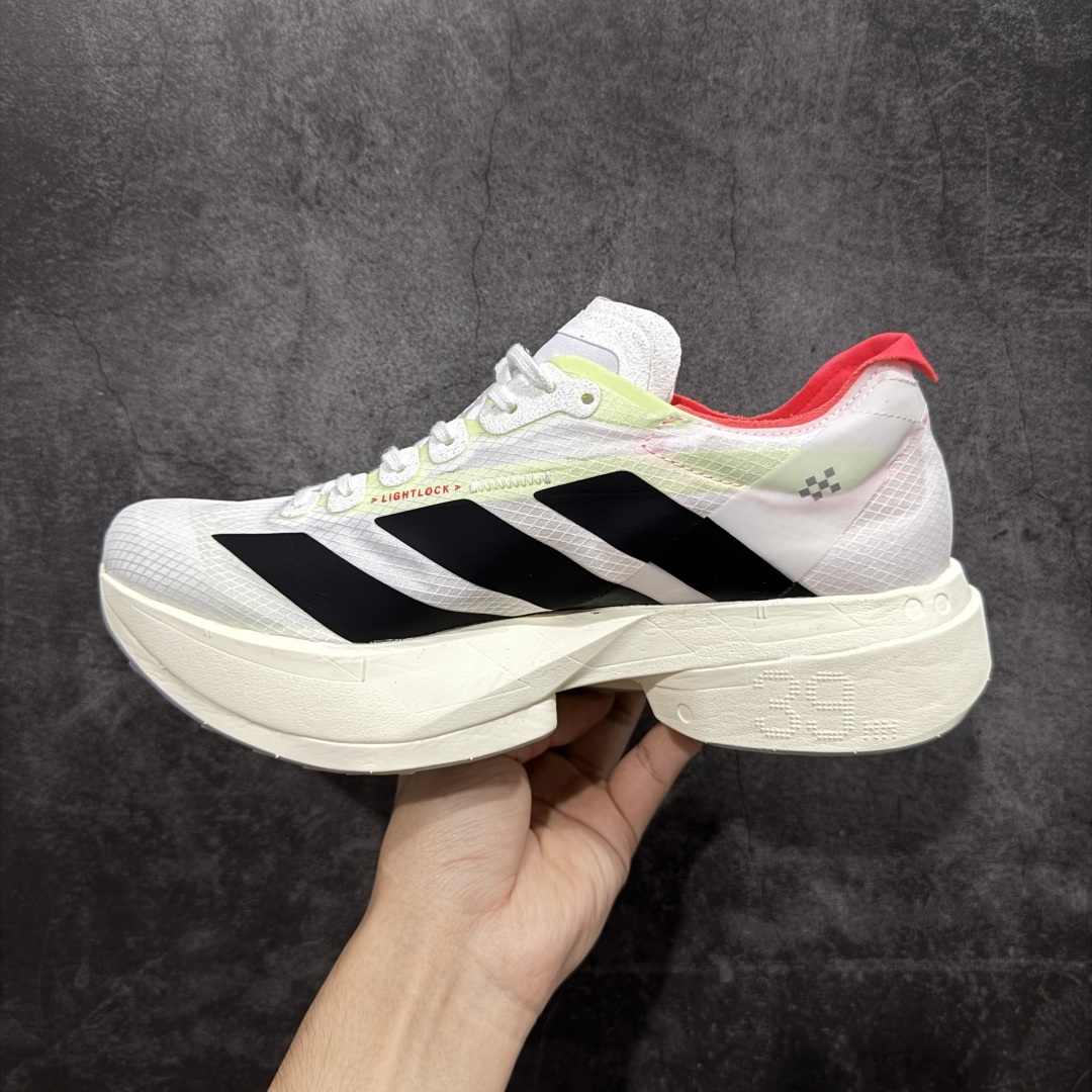 图片[2]-【NO.1纯原】Adidas Adizero Adios Pro 4 M竞训跑步鞋 首发配色 JR1094 市场独一档品质 区别所有版本 原鞋购入开发数月 原材料 原档案打造 细节版型一比一 独立双层组合底私模. 搭配ENERGYRODS 2.0真碳柱，每一步都动力满满 鞋面用的是Lightlock技术，轻透又贴合，就像给脚定制的一样。 中底是全掌Lightstrike Pro泡棉，软弹感超绝 真正一比一还原真实脚感💪🏻 女鞋货号JR1163.男鞋货号JR1094. 尺码：36 36.5 37 38 38.5 39 40 40.5 41 42 42.5 43 44 44.5 45 46-选品中心