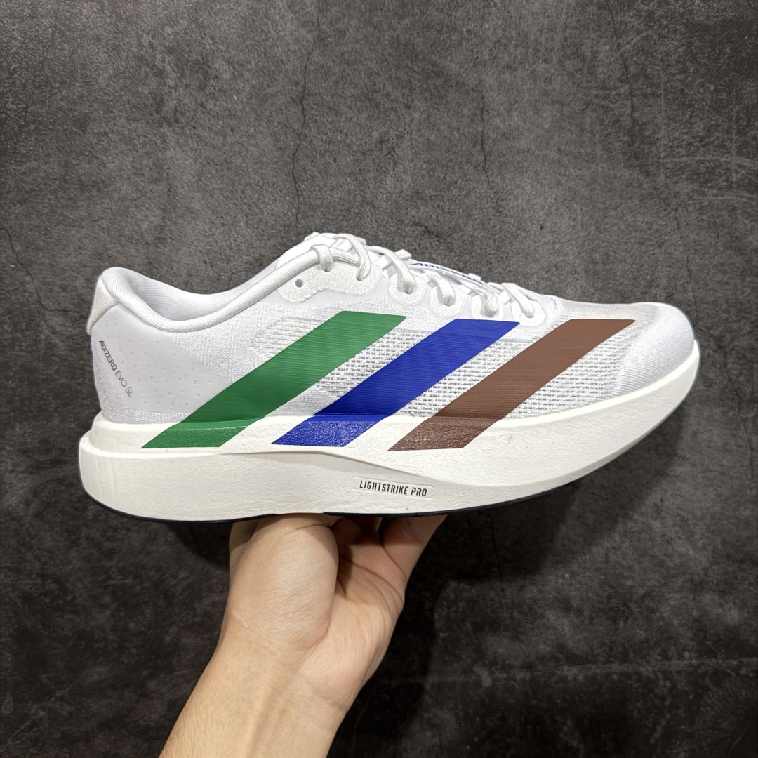 【PK版】AD Adizero Evo SL M 白蓝零度系列马拉松轻量竞速运动跑鞋 KI3393 原材料 内置碳板 原厂网纱潮流 超临界发泡大底 脚感软弹度与原版非常接近 细节目前市场最接近原版品质 尺码:36 36.5 37.5 38 38.5 39 40 40.5 41 42 42.5 43 44 44.5 45-选品中心