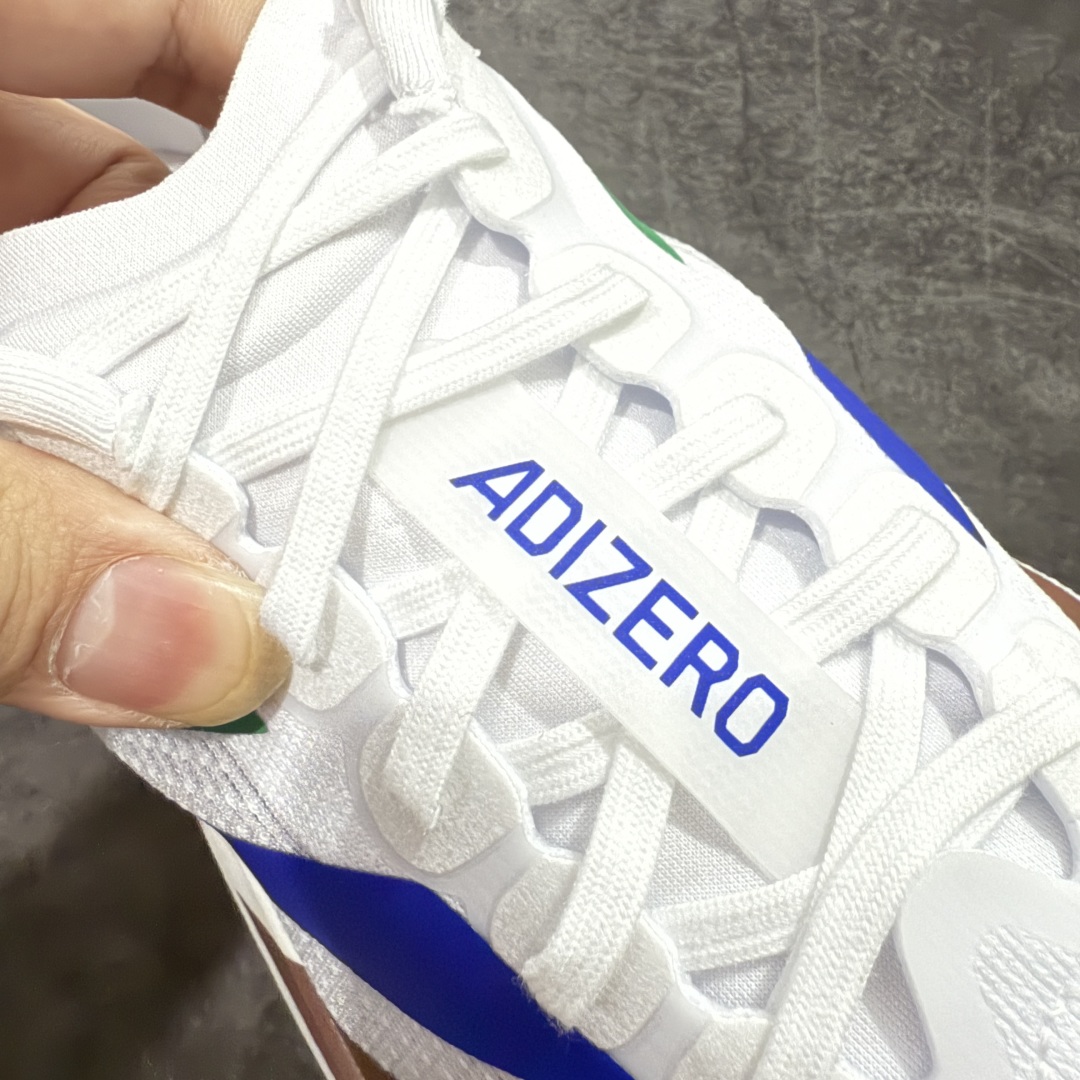 图片[6]-【PK版】AD Adizero Evo SL M 白蓝零度系列马拉松轻量竞速运动跑鞋 KI3393 原材料 内置碳板 原厂网纱潮流 超临界发泡大底 脚感软弹度与原版非常接近 细节目前市场最接近原版品质 尺码：36 36.5 37.5 38 38.5 39 40 40.5 41 42 42.5 43 44 44.5 45-选品中心