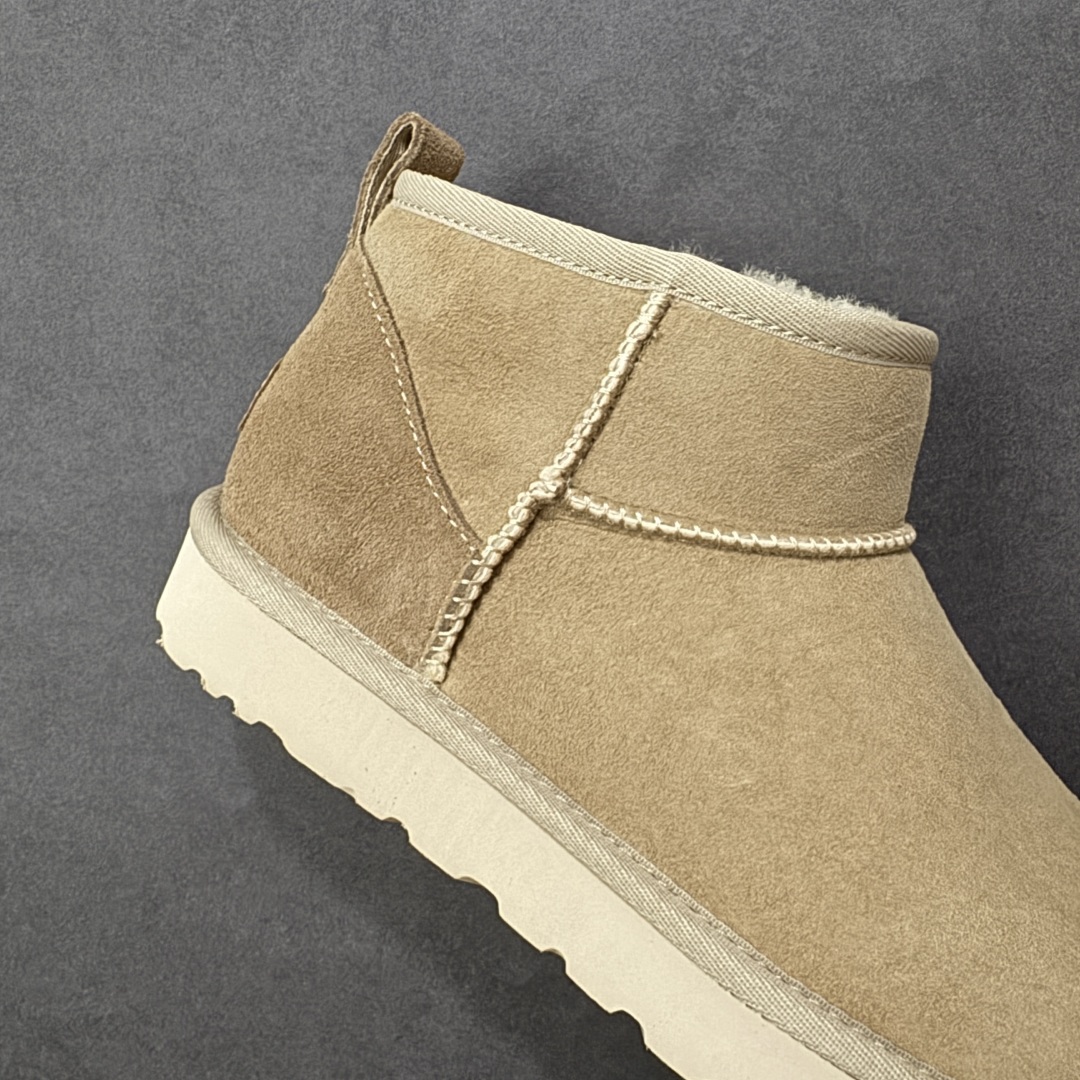 图片[6]-【莞产X1版本】 市面顶级版本 UGG Mini 6109薄底短筒 小红书爆款 广州外贸大厂生产 鞋头到鞋垫真羊皮毛一体 独立外盒包装 芯片 带防水工艺 区别市面任何版本 5cm厚底 独立原版开发大底 羊绒鞋垫 冬季保暖外出 家居都是很适合的选择 进年uug推出款式系列 局部偏向年轻消费者喜好 也走到时尚潮流穿搭的前沿 鞋身材质 防泼水涂层翻毛皮鞋面 17毫米UGGPURE™植入式羊毛内底 轻便防滑舒适橡胶外底 带有品牌LOGO商标 带全套包装 尺码： 35-44-选品中心