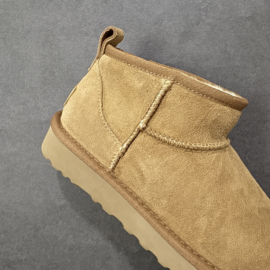 图片[6]-【莞产X1版本】 市面顶级版本 UGG Mini 6109薄底短筒 小红书爆款 广州外贸大厂生产 鞋头到鞋垫真羊皮毛一体 独立外盒包装 芯片 带防水工艺 区别市面任何版本 5cm厚底 独立原版开发大底 羊绒鞋垫 冬季保暖外出 家居都是很适合的选择 进年uug推出款式系列 局部偏向年轻消费者喜好 也走到时尚潮流穿搭的前沿 鞋身材质 防泼水涂层翻毛皮鞋面 17毫米UGGPURE™植入式羊毛内底 轻便防滑舒适橡胶外底 带有品牌LOGO商标 带全套包装 尺码： 35-44-选品中心