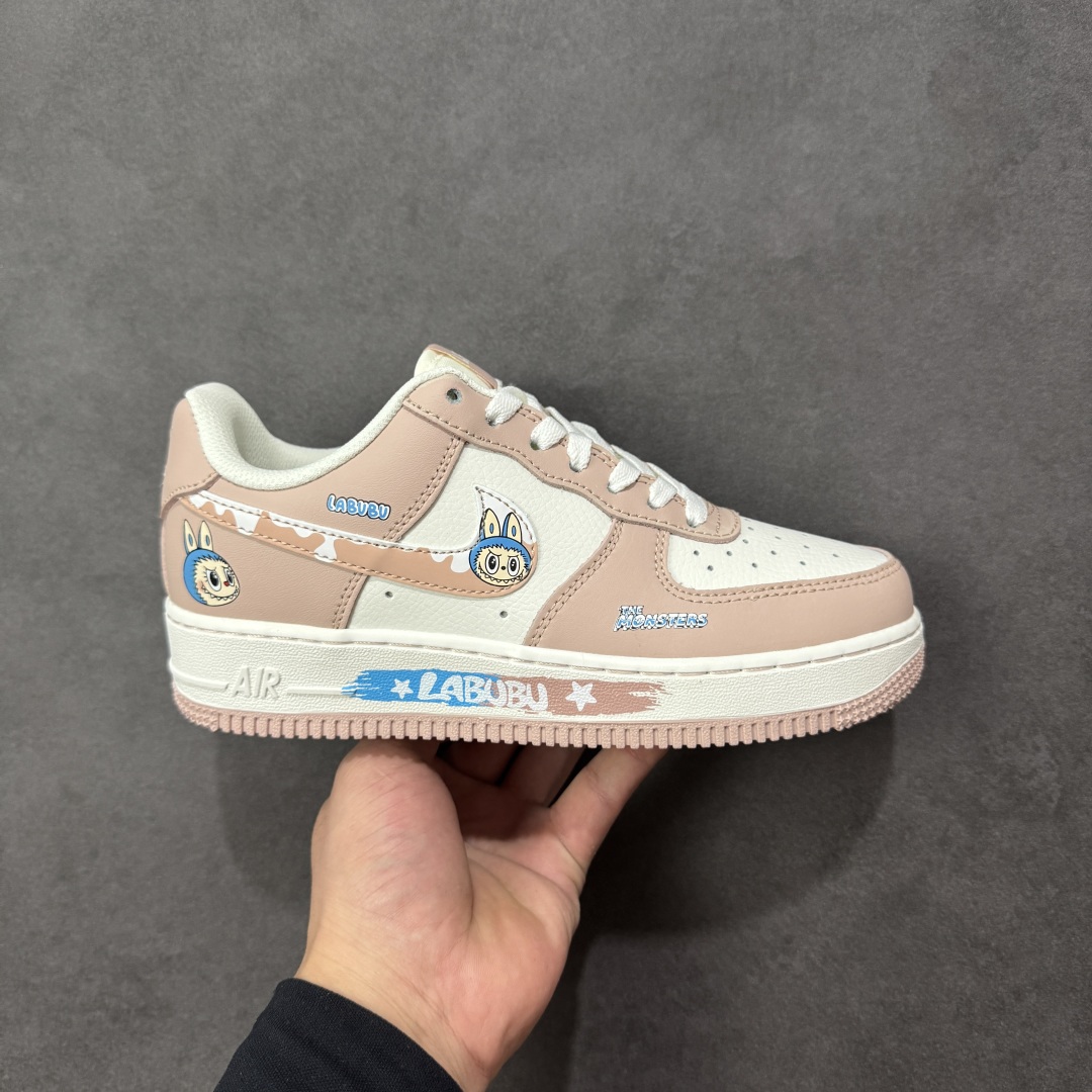 【定制版】Nike Air Force 1\'07 Low 粉色涂鸦拉布布 空军一号低帮休闲板鞋  #原楦头原纸板 原装鞋盒 定制五金配件 内置全掌气垫 原厂鞋底 货号:KJ5188-005  尺码:36-40 编码:HXSA310320-选品中心