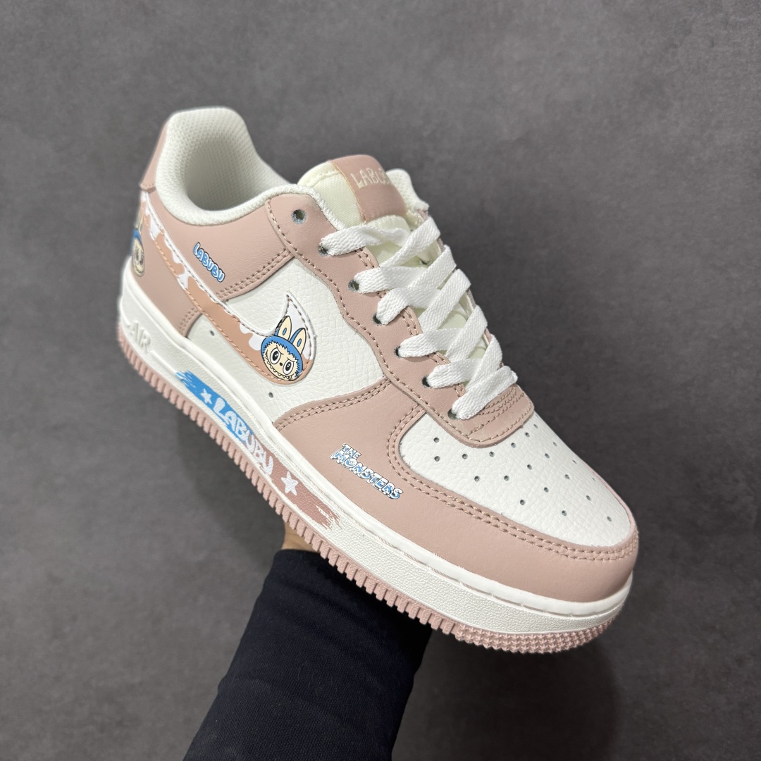 图片[3]-【定制版】Nike Air Force 1\’07 Low 粉色涂鸦拉布布 空军一号低帮休闲板鞋  #原楦头原纸板 原装鞋盒 定制五金配件 内置全掌气垫 原厂鞋底 货号：KJ5188-005  尺码：36-40 编码：HXSA310320-选品中心