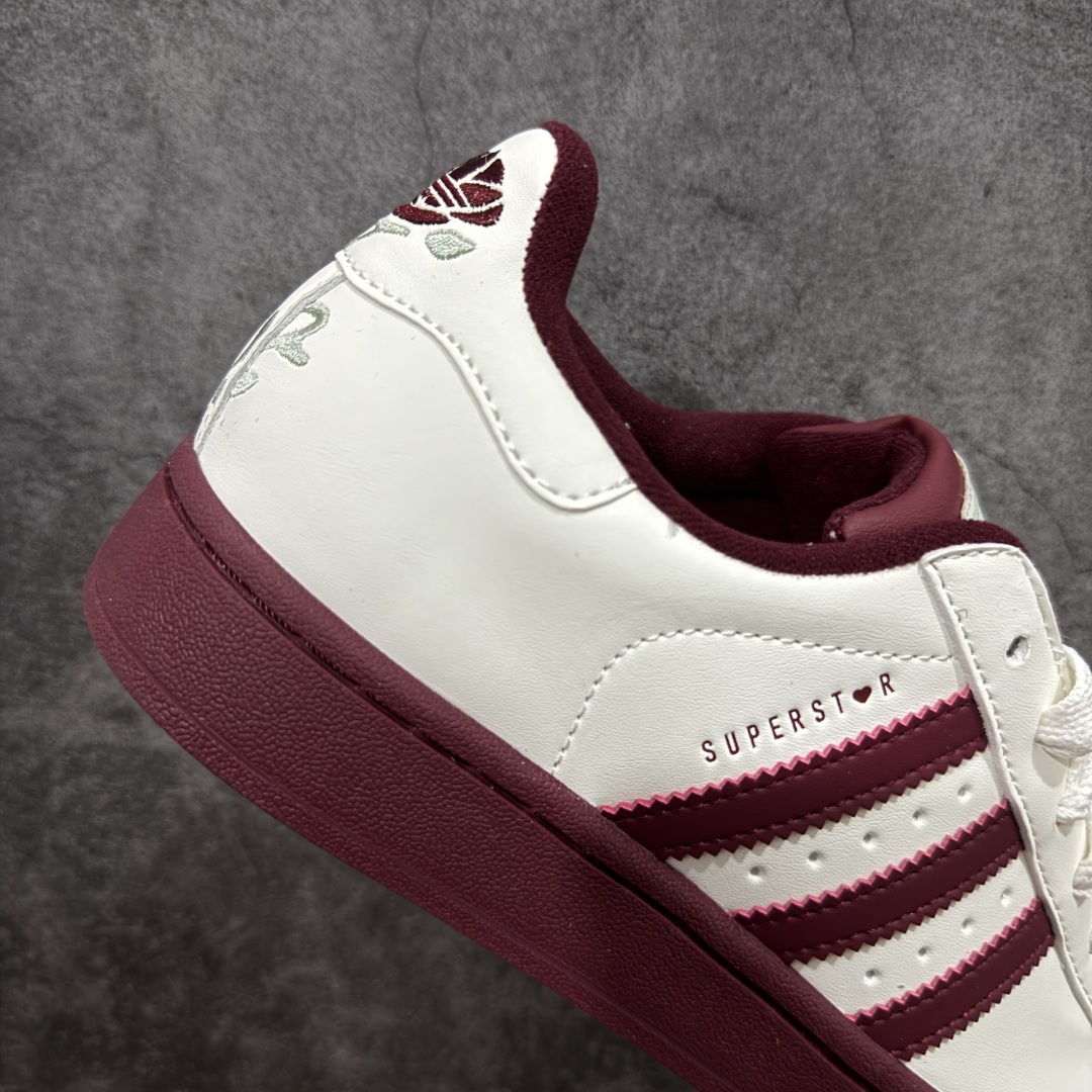 图片[7]-【H1纯原】阿迪达斯/三叶草Adidas Originals Superstar II 经典贝壳头系列低帮百搭休闲运动板鞋“皮革米白酒红”KJ6981 男女鞋真标半码制 升级原楦原纸版开发 采用牛剖革鞋面材质。2020改良全包围鞋垫 正确2020版鞋底模具及扇贝头盖片❗ 尺码：35⅔ 36 36⅔ 37⅓ 38 38⅔ 39⅓ 40 40⅔ 41⅓ 42 42⅔ 43⅓ 44 44⅔ 45-选品中心