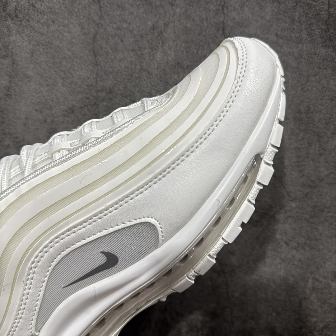 图片[6]-【纯原版】NK Air Max 97 OG 复古运动跑步鞋 白色白猫 FJ2588-100 原装批次子弹 拆解原鞋开发 打造全市场最强版本子弹 这里只对比原鞋原厂TPU反光材料 市场首家原模原气垫 拒绝套用公底原档案Swoosh电绣 卡色匹配原版 尺码：39 40 40.5 41 42 42.5 43 44 44.5 45-选品中心