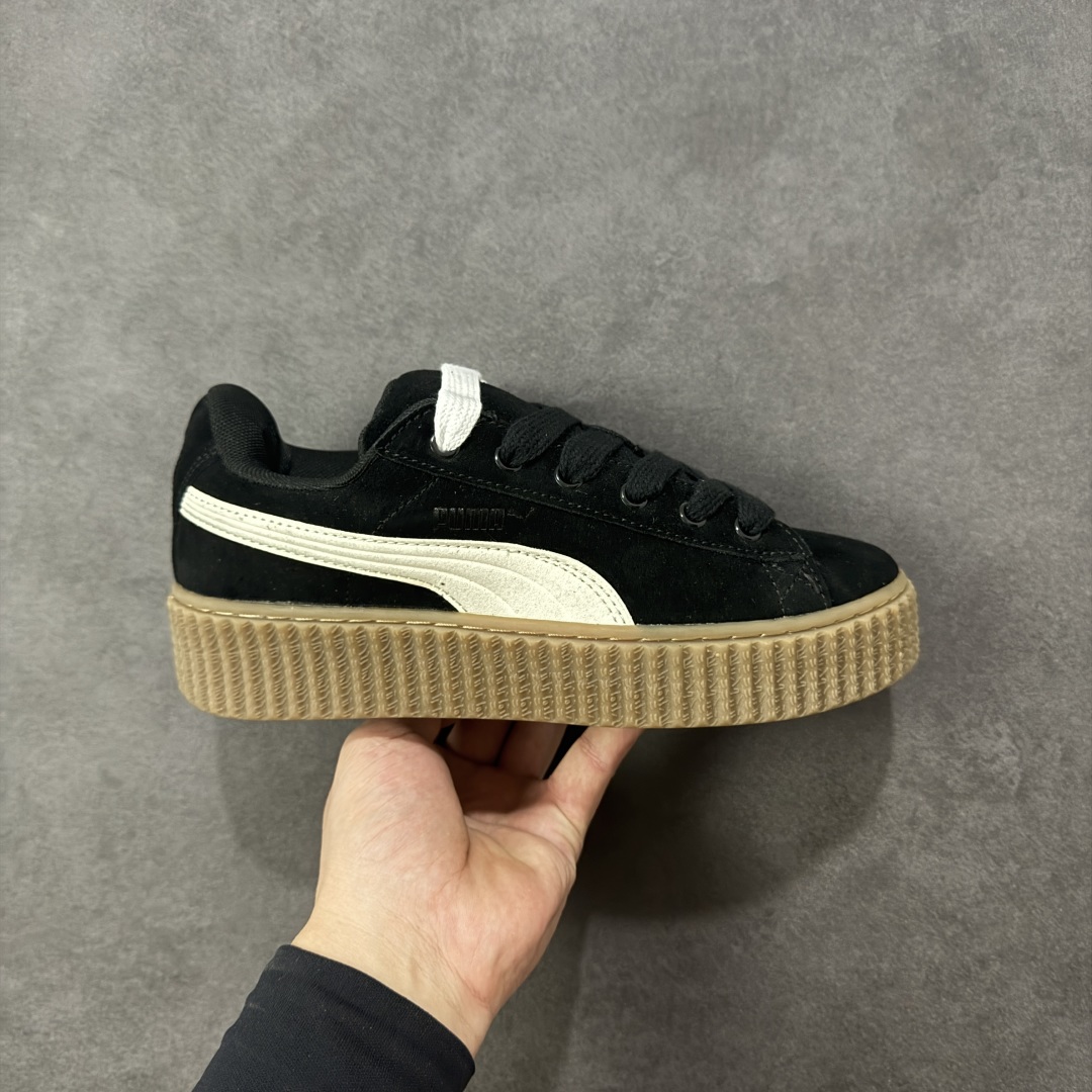 【公司级】Rihanna x Puma Creeper Velvet 彪马蕾哈娜增高松糕厚底板鞋 外贸独立原厂订单 真正TR底 此材料优点是不会受到外界环境气温变化 防滑耐磨 并非市面橡胶合成底 独家SW钢印记号 货号:396403-01 尺码:35.5-45带半码-选品中心