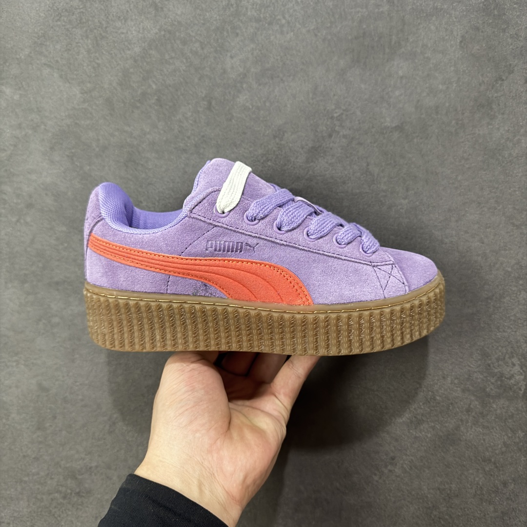 【公司级】Rihanna x Puma Creeper Velvet 彪马蕾哈娜增高松糕厚底板鞋 外贸独立原厂订单 真正TR底 此材料优点是不会受到外界环境气温变化 防滑耐磨 并非市面橡胶合成底 独家SW钢印记号 货号:396403-03 尺码:35.5-45带半码-选品中心