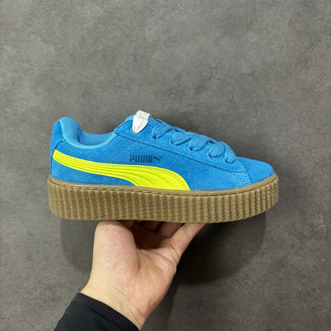 【公司级】Rihanna x Puma Creeper Velvet 彪马蕾哈娜增高松糕厚底板鞋 外贸独立原厂订单 真正TR底 此材料优点是不会受到外界环境气温变化 防滑耐磨 并非市面橡胶合成底 独家SW钢印记号 货号:396403-03 尺码:35.5-45带半码-选品中心