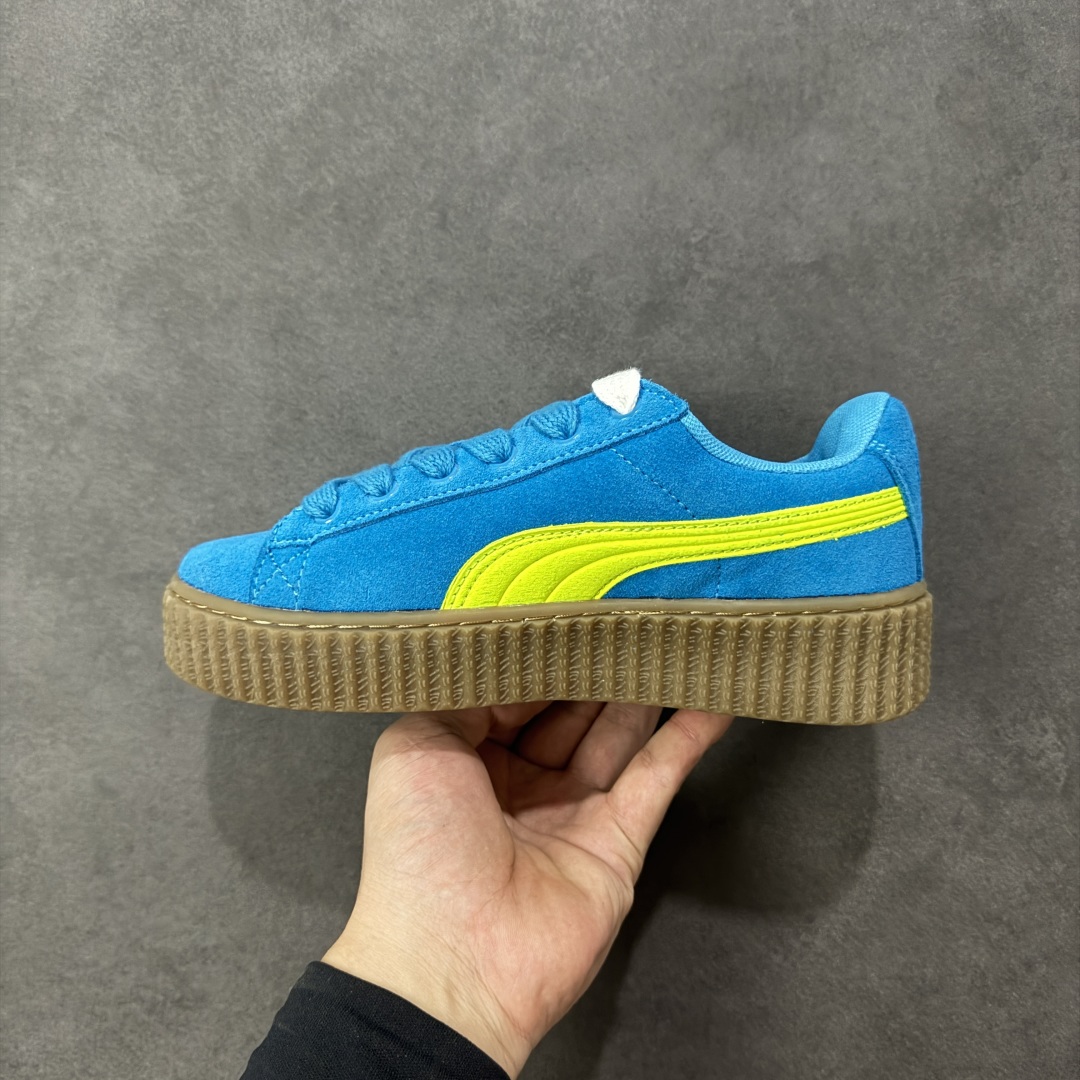 图片[2]-【公司级】Rihanna x Puma Creeper Velvet 彪马蕾哈娜增高松糕厚底板鞋 外贸独立原厂订单 真正TR底 此材料优点是不会受到外界环境气温变化 防滑耐磨 并非市面橡胶合成底 独家SW钢印记号 货号：396403-03 尺码：35.5-45带半码-选品中心