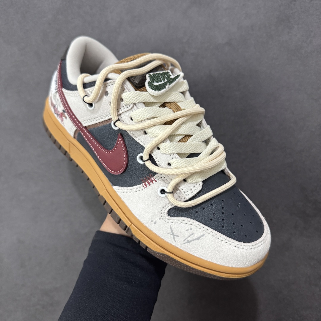 图片[3]-【YC纯原】Nike SB Dunk Low 绑带 周年高端定制 低帮休闲板鞋 HQ3459-212  #定制鞋盒 超高清洁度 皮料切割干净无任何毛边 细节完美   尺码：36 36.5 37.5 38 38.5 39 40 40.5 41 42 42.5 43 44 编码：HXSB330340-选品中心