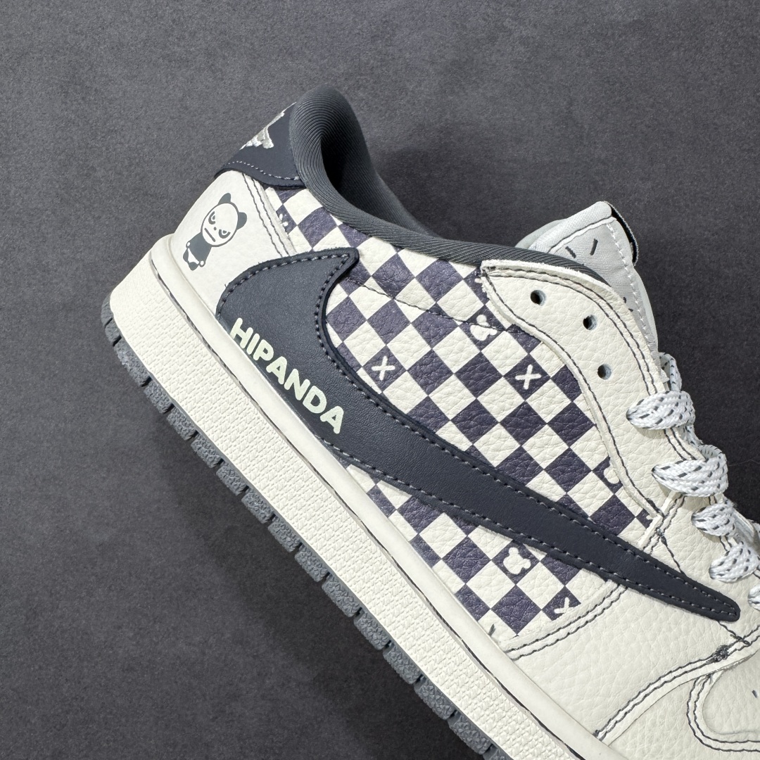 图片[6]-【定制版】高端定制 Travis Scott x Fragment Design x Jordan Air Jordan 1 Low OG SP “暴力熊联名——白灰方格” 高端定制 倒钩三方联名低帮篮球鞋 #定制鞋盒 大厂纯原品质出货 超高清洁度 皮料切割干净无任何毛边 细节完美 货号：XD1979-001 尺码：36 36.5 37.5 38 38.5 39 40 40.5 41 42 42.5 43 44 44.5 45 编码：HXSB330340-选品中心