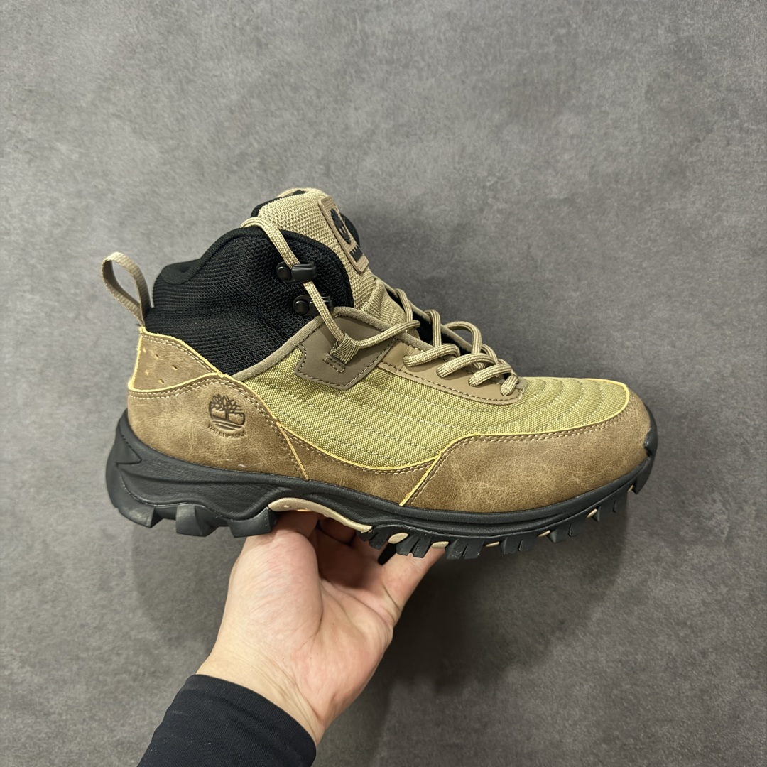 【公司级】Timberland添柏岚 LACE HKR BOOST 户外防水抓地 中帮耐磨登山鞋 防水皮革与环保织物拼接材质鞋面 舒适透气 鞋内里采用环保再利用织物 及舒缓疲劳可拆卸鞋垫 方便快速系带系统及顶部鞋带钩 及橡胶抓地齿大底 货号：TB 0A6CH5 EMI 尺码：39-46-选品中心
