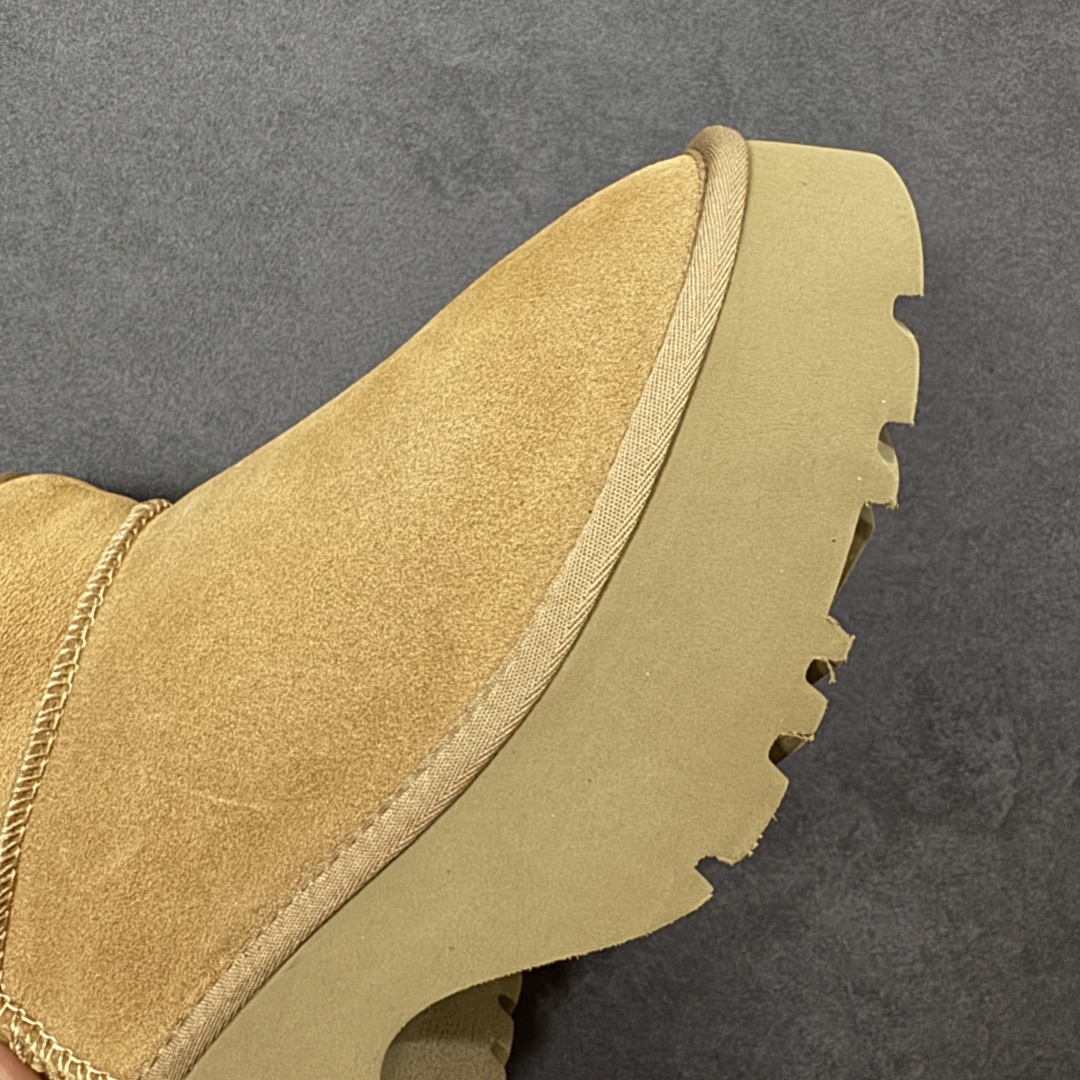 图片[5]-【广东纯原版】UGG Coquette Slipper 7CM厚底人鱼雪地靴系列8311 #小红书爆款 24ss秋冬新款低筒厚底毛绒包头雪地靴 隆丰皮料生产 羊绒鞋垫 冬季保暖外出 家居都是很适合的选择 近年uug推出款式系列 局部偏向年轻消费者喜好 也走到时尚潮流穿搭的前沿 鞋身材质UGGPURE™植入式羊毛内底 轻便防滑舒适橡胶外底 品牌LOGO商标 带全套包装 尺码： 35 36 37 38 39 40-选品中心