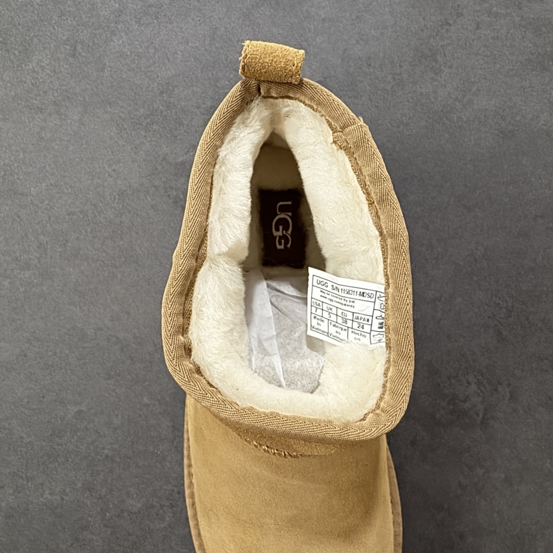 图片[7]-【广东纯原版】UGG Coquette Slipper 7CM厚底人鱼雪地靴系列8311 #小红书爆款 24ss秋冬新款低筒厚底毛绒包头雪地靴 隆丰皮料生产 羊绒鞋垫 冬季保暖外出 家居都是很适合的选择 近年uug推出款式系列 局部偏向年轻消费者喜好 也走到时尚潮流穿搭的前沿 鞋身材质UGGPURE™植入式羊毛内底 轻便防滑舒适橡胶外底 品牌LOGO商标 带全套包装 尺码： 35 36 37 38 39 40-选品中心
