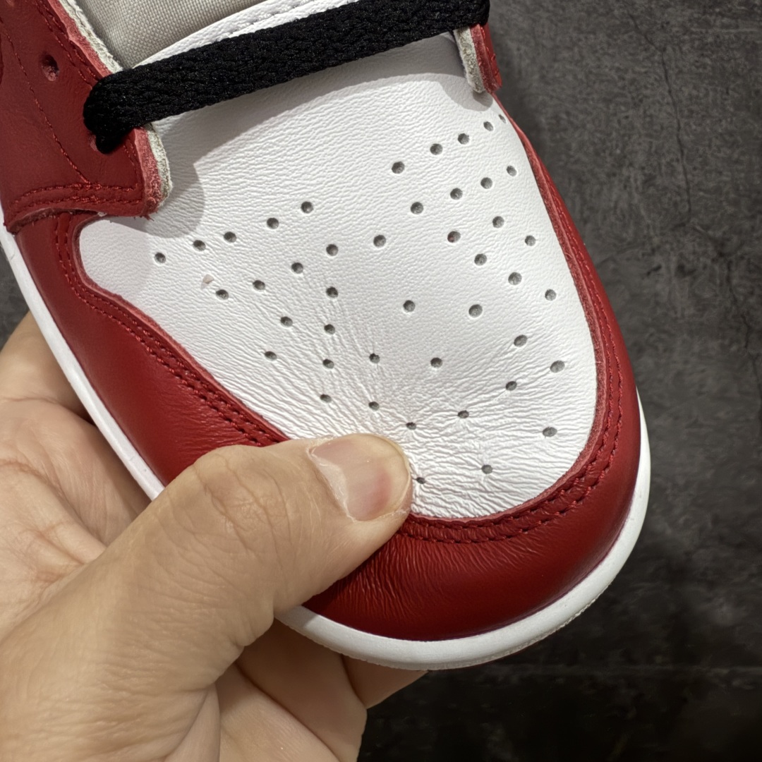 图片[5]-【PK纯原】Air Jordan 1 Low og AJ1乔1低帮男子文化篮球鞋 白红芝加哥 HQ6998-600 国内一线头部知名大厂出品 高端外贸零售专供品质 原鞋原楦头纸板开发 原厂防尘纸 极致一眼正品既视感 尺码：40 40.5 41 42 42.5 43 44 44.5 45 46 47.5-选品中心