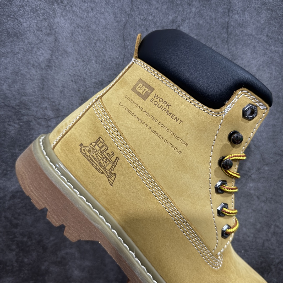 图片[7]-【莞产纯原】CAT /卡特经典畅销款官网常年主打款 历年经典热销大黄靴 面料采用意大利进口磨砂牛皮 堪称正品复印全新出炉 工艺品质基本无法辨别出真假 专为高端海淘代购客户准备 此款每年销量爆炸 由于纯手工机打走线 做工极其复杂 在保证品质的情况下 工厂产量有限 基本上供不应求永不开胶技术 五金 皮质材料 固特异橡胶牛筋大底 各处小细节只和正品对比 尺码：39 40 41 42 43 44 （皮鞋码）-选品中心