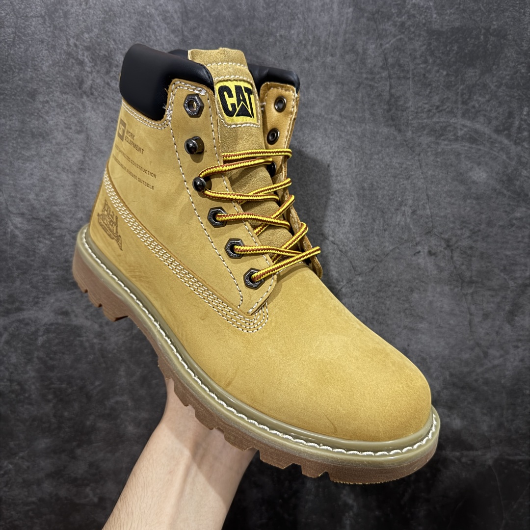 图片[3]-【莞产纯原】CAT /卡特经典畅销款官网常年主打款 历年经典热销大黄靴 面料采用意大利进口磨砂牛皮 堪称正品复印全新出炉 工艺品质基本无法辨别出真假 专为高端海淘代购客户准备 此款每年销量爆炸 由于纯手工机打走线 做工极其复杂 在保证品质的情况下 工厂产量有限 基本上供不应求永不开胶技术 五金 皮质材料 固特异橡胶牛筋大底 各处小细节只和正品对比 尺码：39 40 41 42 43 44 （皮鞋码）-选品中心