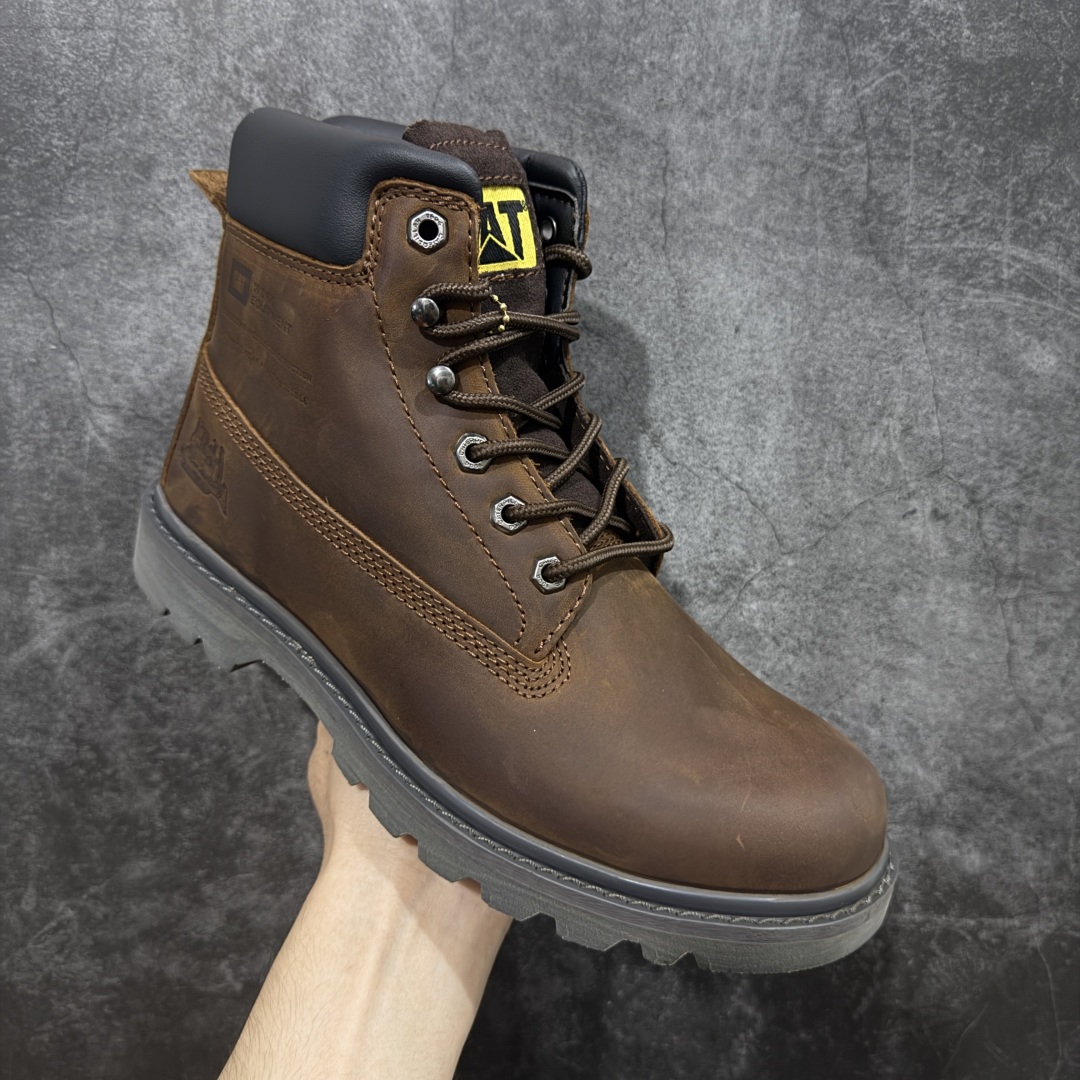 图片[3]-【莞产纯原】CAT /卡特经典畅销款官网常年主打款 历年经典热销大黄靴 面料采用意大利进口磨砂牛皮 堪称正品复印全新出炉 工艺品质基本无法辨别出真假 专为高端海淘代购客户准备 此款每年销量爆炸 由于纯手工机打走线 做工极其复杂 在保证品质的情况下 工厂产量有限 基本上供不应求永不开胶技术 五金 皮质材料 固特异橡胶牛筋大底 各处小细节只和正品对比 尺码：39 40 41 42 43 44 （皮鞋码）-选品中心