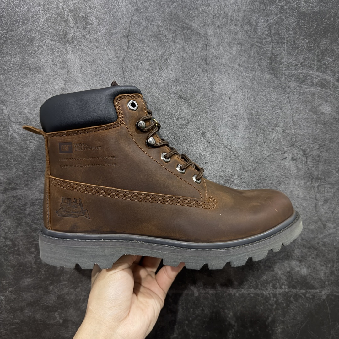 【莞产纯原】CAT /卡特经典畅销款官网常年主打款 历年经典热销大黄靴 面料采用意大利进口磨砂牛皮 堪称正品复印全新出炉 工艺品质基本无法辨别出真假 专为高端海淘代购客户准备 此款每年销量爆炸 由于纯手工机打走线 做工极其复杂 在保证品质的情况下 工厂产量有限 基本上供不应求永不开胶技术 五金 皮质材料 固特异橡胶牛筋大底 各处小细节只和正品对比 尺码：39 40 41 42 43 44 （皮鞋码）-选品中心