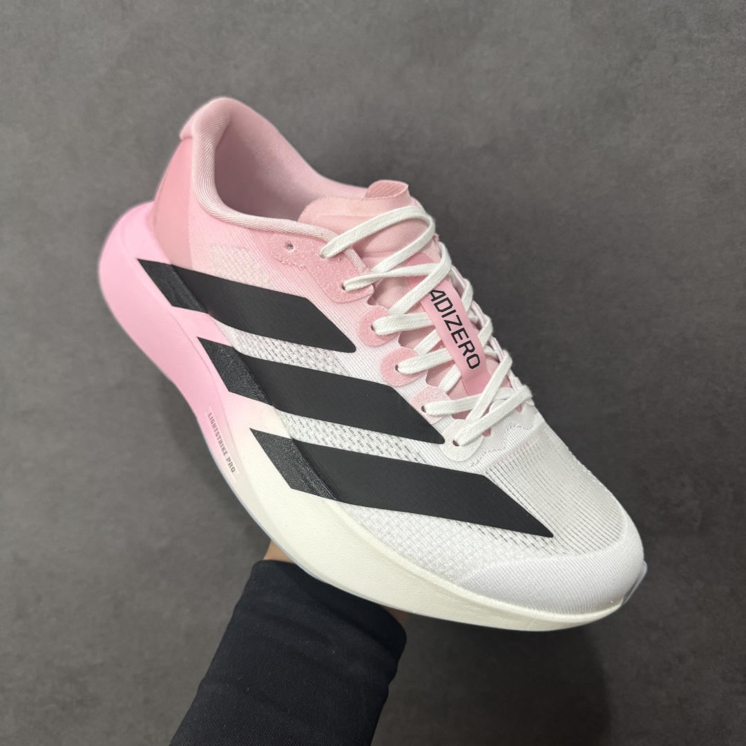 图片[3]-【公司级】Ad Adizero Evo SL 轻盈跑鞋 耐磨减震专业跑步鞋 冲向目标，一路向前，不断挑战和突破自我 无论是平时训练还是马拉松，让这款adidas跑步鞋伴你畅快开跑 兼具舒适性和结构感，搭载Lightstrike科技，为步伐注入活力 货号：JH6205 尺码：36 36.5 37 38 38.5 39 40 40.5 41 42 42.5 43 44 44.5 45 编码：FSB210220-选品中心