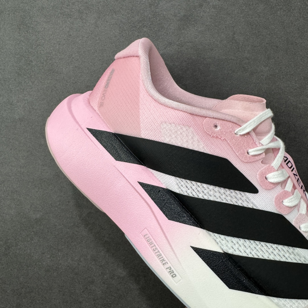 图片[6]-【公司级】Ad Adizero Evo SL 轻盈跑鞋 耐磨减震专业跑步鞋 冲向目标，一路向前，不断挑战和突破自我 无论是平时训练还是马拉松，让这款adidas跑步鞋伴你畅快开跑 兼具舒适性和结构感，搭载Lightstrike科技，为步伐注入活力 货号：JH6205 尺码：36 36.5 37 38 38.5 39 40 40.5 41 42 42.5 43 44 44.5 45 编码：FSB210220-选品中心