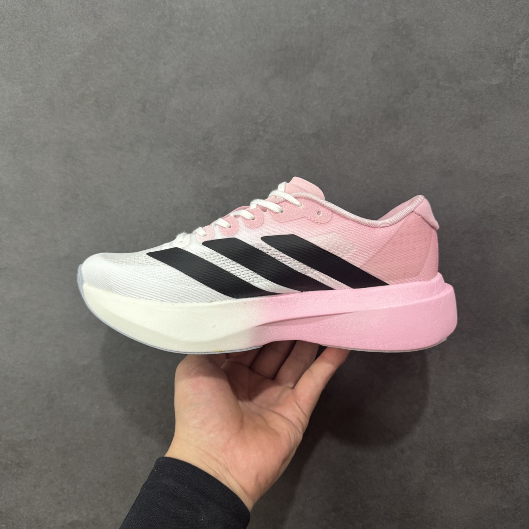 图片[2]-【公司级】Ad Adizero Evo SL 轻盈跑鞋 耐磨减震专业跑步鞋 冲向目标，一路向前，不断挑战和突破自我 无论是平时训练还是马拉松，让这款adidas跑步鞋伴你畅快开跑 兼具舒适性和结构感，搭载Lightstrike科技，为步伐注入活力 货号：JH6205 尺码：36 36.5 37 38 38.5 39 40 40.5 41 42 42.5 43 44 44.5 45 编码：FSB210220-选品中心