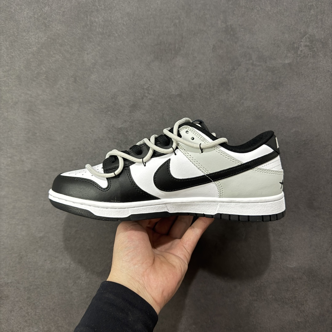 图片[2]-【定制版】Nike SB Dunk Low 绑带 周年高端定制 低帮休闲板鞋 DD1391-100  #定制鞋盒 超高清洁度 皮料切割干净无任何毛边 细节完美   尺码：40 40.5 41 42 42.5 43 44 44.5 45 46 编码：HXSB330340-选品中心