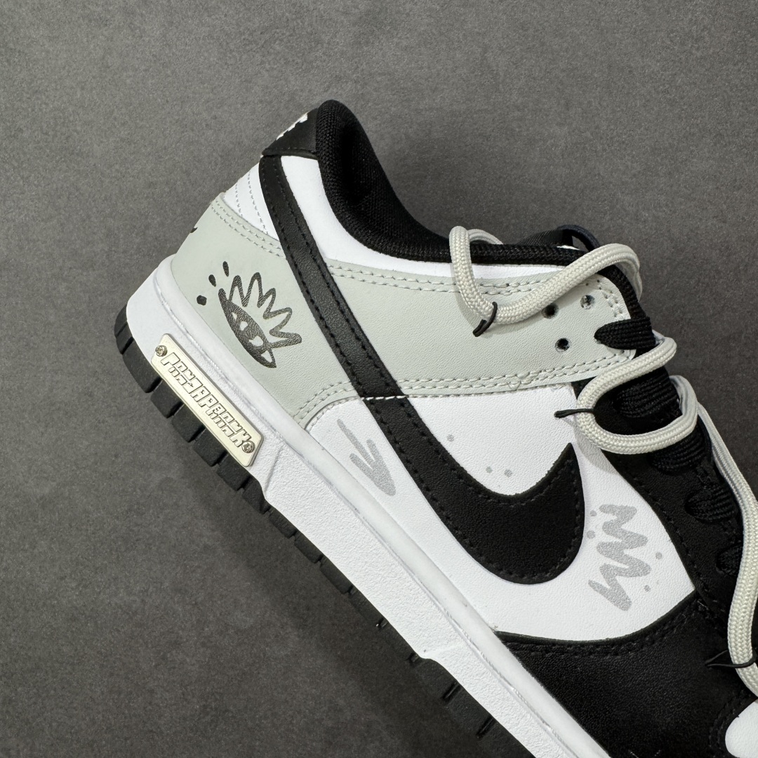 图片[6]-【定制版】Nike SB Dunk Low 绑带 周年高端定制 低帮休闲板鞋 DD1391-100  #定制鞋盒 超高清洁度 皮料切割干净无任何毛边 细节完美   尺码：40 40.5 41 42 42.5 43 44 44.5 45 46 编码：HXSB330340-选品中心