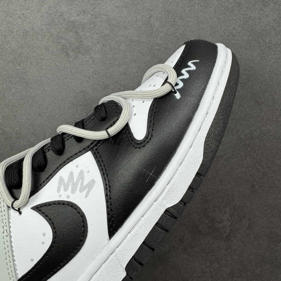 图片[5]-【定制版】Nike SB Dunk Low 绑带 周年高端定制 低帮休闲板鞋 DD1391-100  #定制鞋盒 超高清洁度 皮料切割干净无任何毛边 细节完美   尺码：40 40.5 41 42 42.5 43 44 44.5 45 46 编码：HXSB330340-选品中心