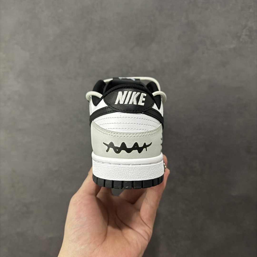 图片[4]-【定制版】Nike SB Dunk Low 绑带 周年高端定制 低帮休闲板鞋 DD1391-100  #定制鞋盒 超高清洁度 皮料切割干净无任何毛边 细节完美   尺码：40 40.5 41 42 42.5 43 44 44.5 45 46 编码：HXSB330340-选品中心