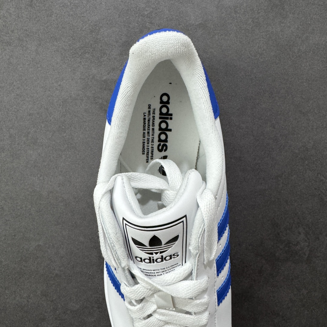 图片[7]-【H11纯原】adidas originals Superstar 2 舒适百搭 轻便透气 低帮板鞋 超经典的贝壳鞋款全新升级啦 加宽了鞋带的设计，鞋口的海绵填充的也更多 鞋底上脚更柔软 欢迎来感受一下2.0贝壳头板鞋 #独家原盒 原底原料 开模打造 #原厂织唛鞋标 高精密准度 #原楦原纸板开发 匹配原版98%以上 #后跟垫棉独家呈现 反口里弧度正确 #原厂鞋垫 背胶 后跟电绣针数 与正品一致 #原厂皮料 原厂车缝线 质感无敌 #皮料切割干净 无任何毛边 清洁度细节完美 货号：JQ4729 尺码：35.5 36 36.5 37.5 38 38.5 39 40-选品中心