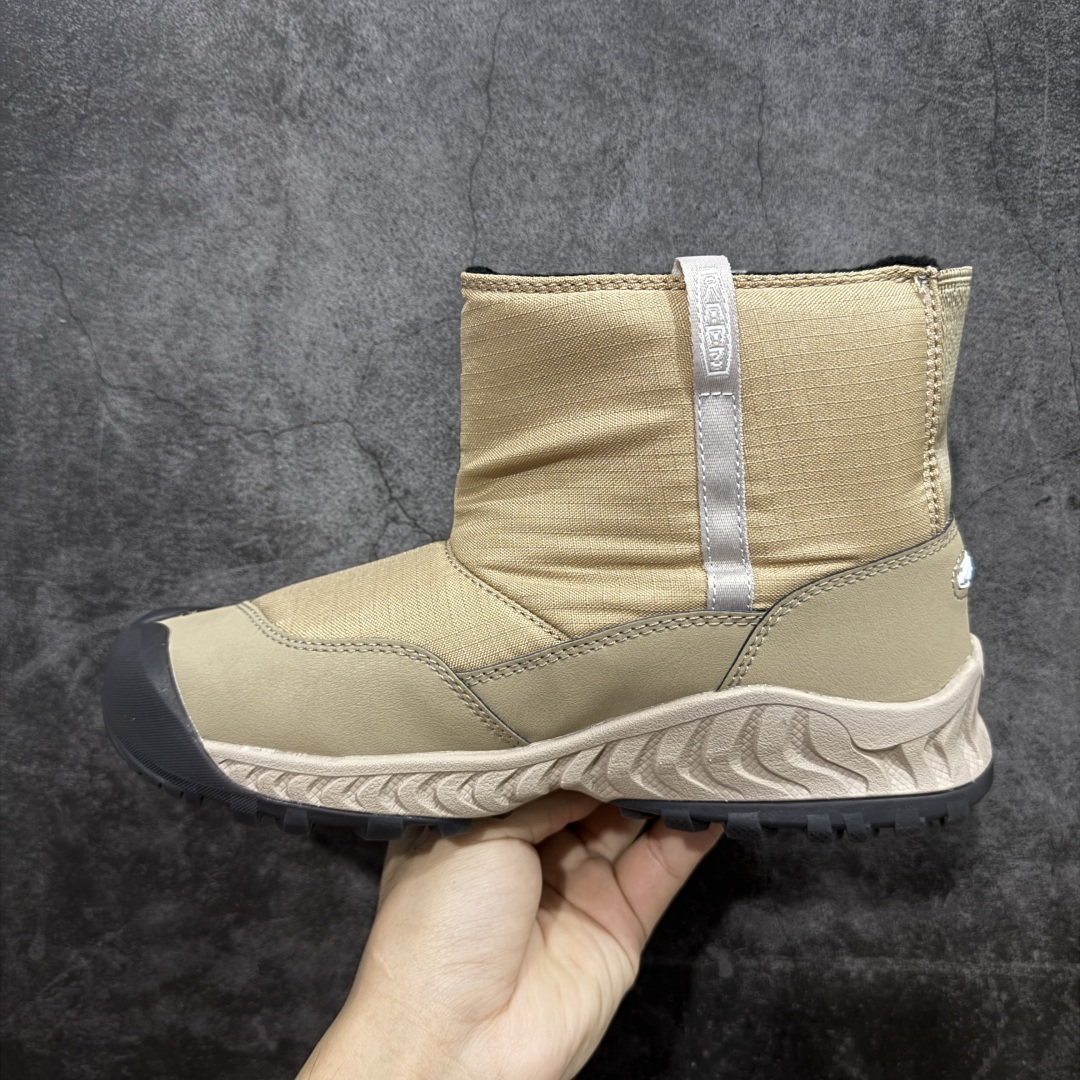 图片[2]-【绿x版】KEEN 科恩Hoodzerra Nxis Wp 圆头 减震耐磨 高帮 户外休闲鞋防水高帮 女鞋 纯原大厂出品 1比1原版打造 原材料gtx防水鞋面 真正做到防水防雾 内里轻绒 适合秋冬季节户外休闲穿搭 防滑耐磨大底 功能性十足 尺码：35.5-39-选品中心