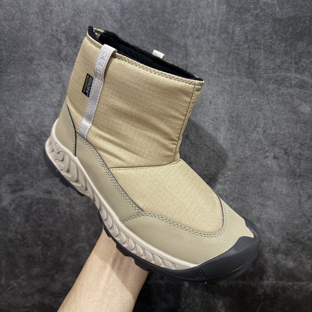 图片[3]-【绿x版】KEEN 科恩Hoodzerra Nxis Wp 圆头 减震耐磨 高帮 户外休闲鞋防水高帮 女鞋 纯原大厂出品 1比1原版打造 原材料gtx防水鞋面 真正做到防水防雾 内里轻绒 适合秋冬季节户外休闲穿搭 防滑耐磨大底 功能性十足 尺码：35.5-39-选品中心