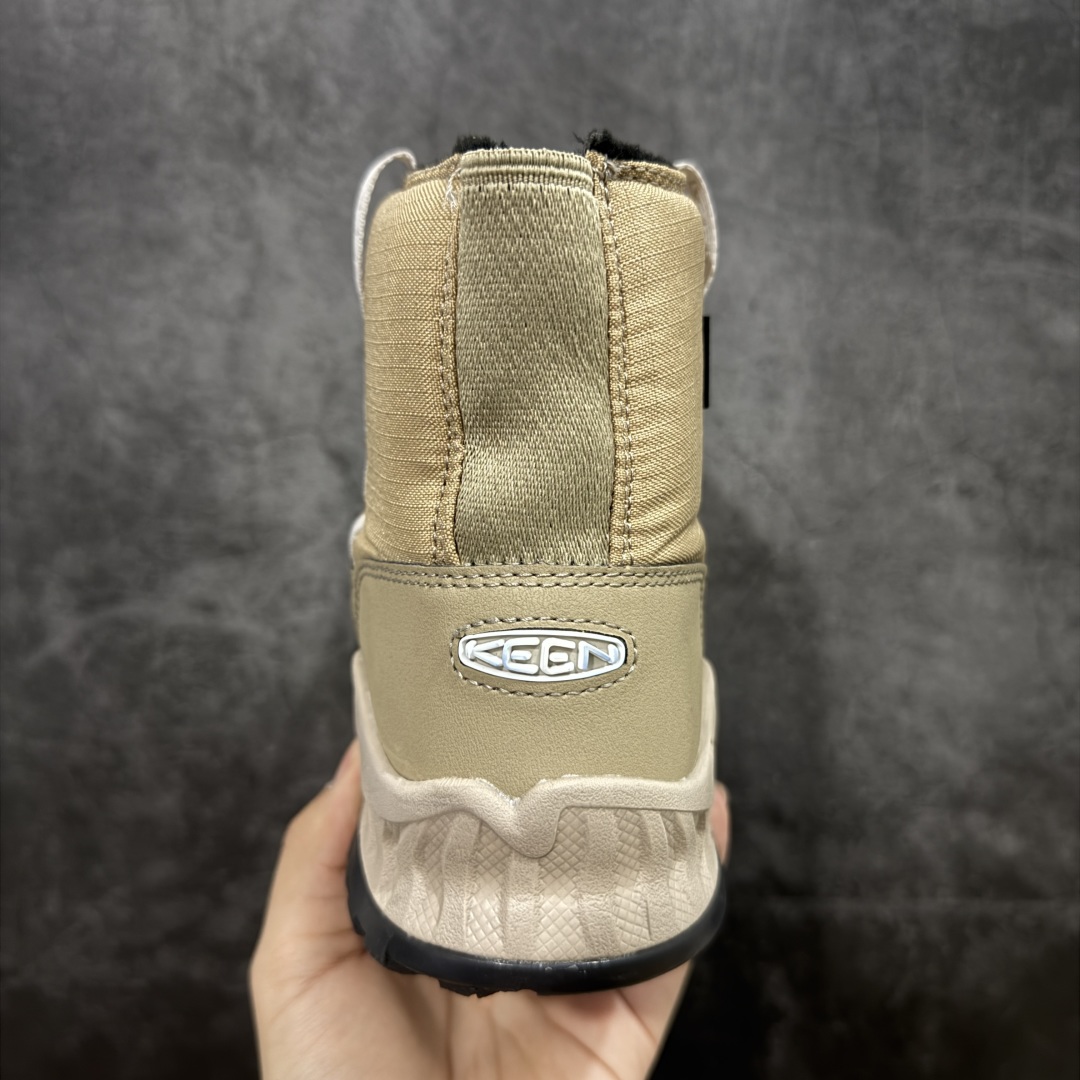图片[4]-【绿x版】KEEN 科恩Hoodzerra Nxis Wp 圆头 减震耐磨 高帮 户外休闲鞋防水高帮 女鞋 纯原大厂出品 1比1原版打造 原材料gtx防水鞋面 真正做到防水防雾 内里轻绒 适合秋冬季节户外休闲穿搭 防滑耐磨大底 功能性十足 尺码：35.5-39-选品中心