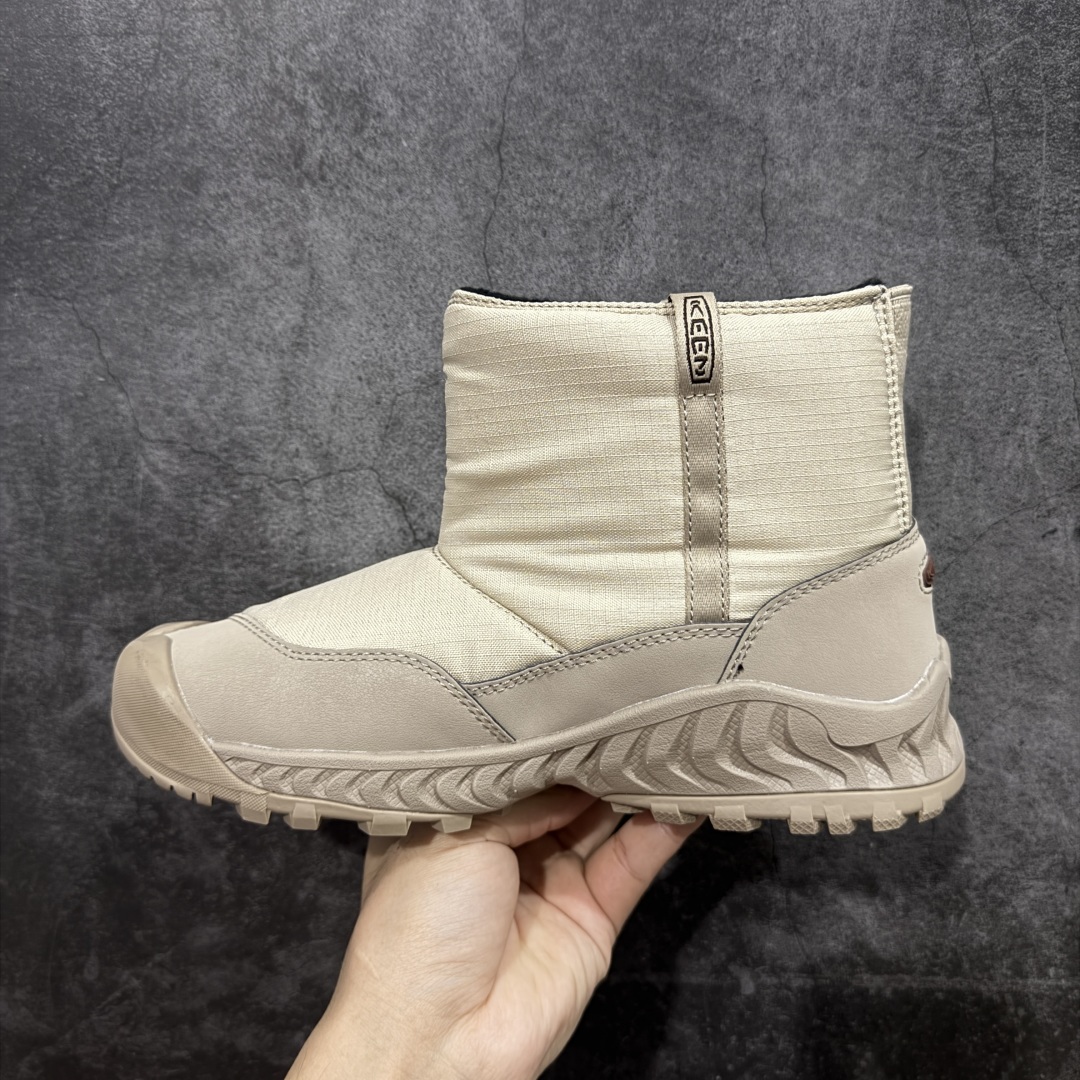 图片[2]-【绿x版】KEEN 科恩Hoodzerra Nxis Wp 圆头 减震耐磨 高帮 户外休闲鞋防水高帮 女鞋 纯原大厂出品 1比1原版打造 原材料gtx防水鞋面 真正做到防水防雾 内里轻绒 适合秋冬季节户外休闲穿搭 防滑耐磨大底 功能性十足 尺码：35.5-39-选品中心