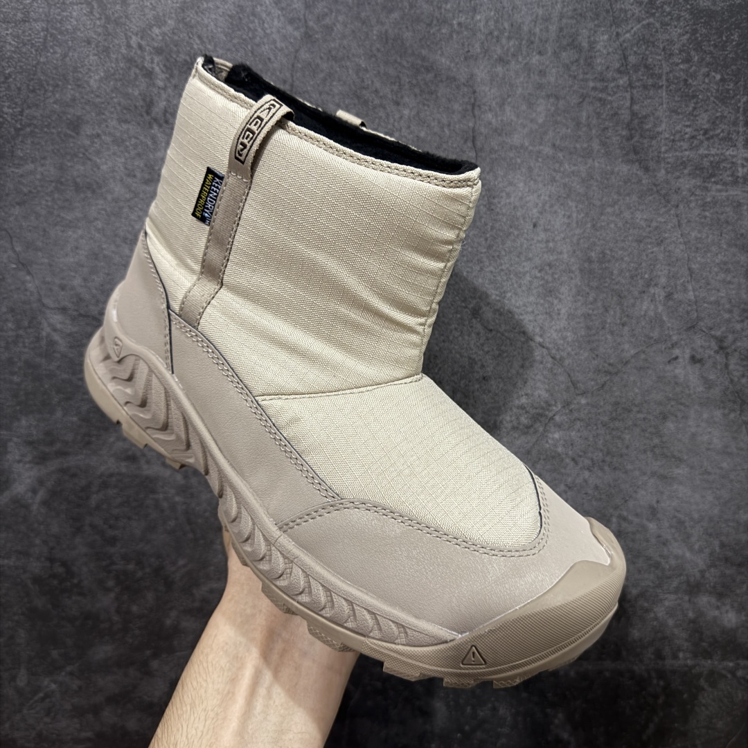 图片[3]-【绿x版】KEEN 科恩Hoodzerra Nxis Wp 圆头 减震耐磨 高帮 户外休闲鞋防水高帮 女鞋 纯原大厂出品 1比1原版打造 原材料gtx防水鞋面 真正做到防水防雾 内里轻绒 适合秋冬季节户外休闲穿搭 防滑耐磨大底 功能性十足 尺码：35.5-39-选品中心