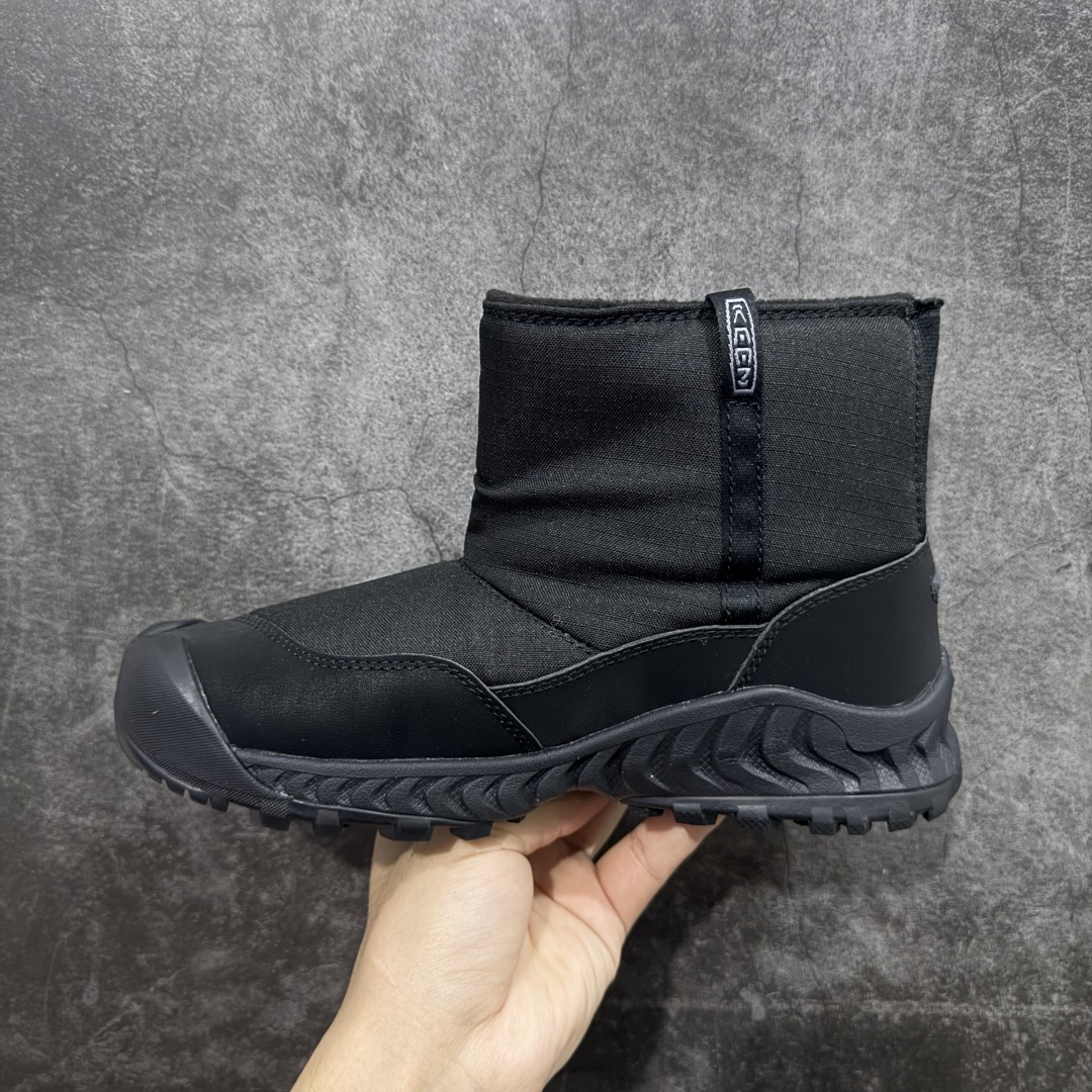 图片[2]-【绿x版】KEEN 科恩Hoodzerra Nxis Wp 圆头 减震耐磨 高帮 户外休闲鞋防水高帮 女鞋 纯原大厂出品 1比1原版打造 原材料gtx防水鞋面 真正做到防水防雾 内里轻绒 适合秋冬季节户外休闲穿搭 防滑耐磨大底 功能性十足 尺码：35.5-39-选品中心