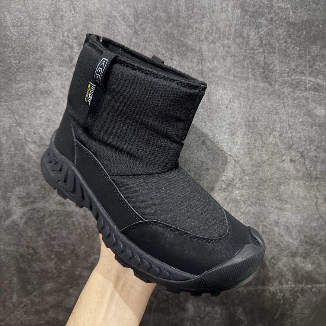 图片[3]-【绿x版】KEEN 科恩Hoodzerra Nxis Wp 圆头 减震耐磨 高帮 户外休闲鞋防水高帮 女鞋 纯原大厂出品 1比1原版打造 原材料gtx防水鞋面 真正做到防水防雾 内里轻绒 适合秋冬季节户外休闲穿搭 防滑耐磨大底 功能性十足 尺码：35.5-39-选品中心