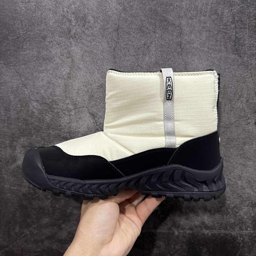 图片[2]-【绿x版】KEEN 科恩Hoodzerra Nxis Wp 圆头 减震耐磨 高帮 户外休闲鞋防水高帮 女鞋 纯原大厂出品 1比1原版打造 原材料gtx防水鞋面 真正做到防水防雾 内里轻绒 适合秋冬季节户外休闲穿搭 防滑耐磨大底 功能性十足 尺码：35.5-39-选品中心