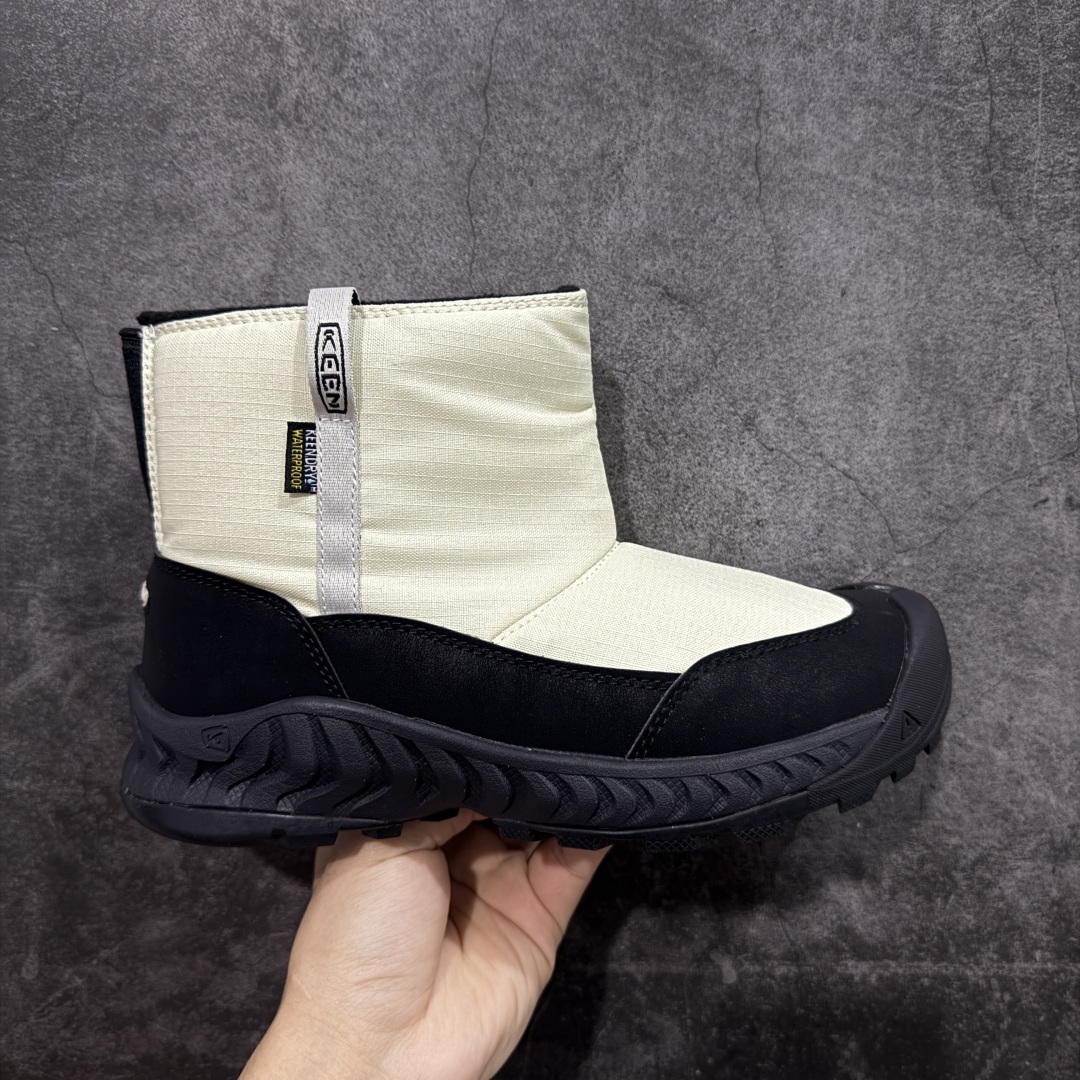 【绿x版】KEEN 科恩Hoodzerra Nxis Wp 圆头 减震耐磨 高帮 户外休闲鞋防水高帮 女鞋 纯原大厂出品 1比1原版打造 原材料gtx防水鞋面 真正做到防水防雾 内里轻绒 适合秋冬季节户外休闲穿搭 防滑耐磨大底 功能性十足 尺码：35.5-39-选品中心