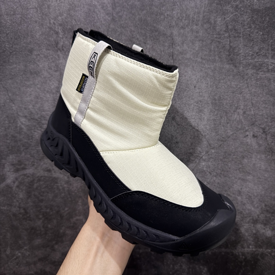 图片[3]-【绿x版】KEEN 科恩Hoodzerra Nxis Wp 圆头 减震耐磨 高帮 户外休闲鞋防水高帮 女鞋 纯原大厂出品 1比1原版打造 原材料gtx防水鞋面 真正做到防水防雾 内里轻绒 适合秋冬季节户外休闲穿搭 防滑耐磨大底 功能性十足 尺码：35.5-39-选品中心