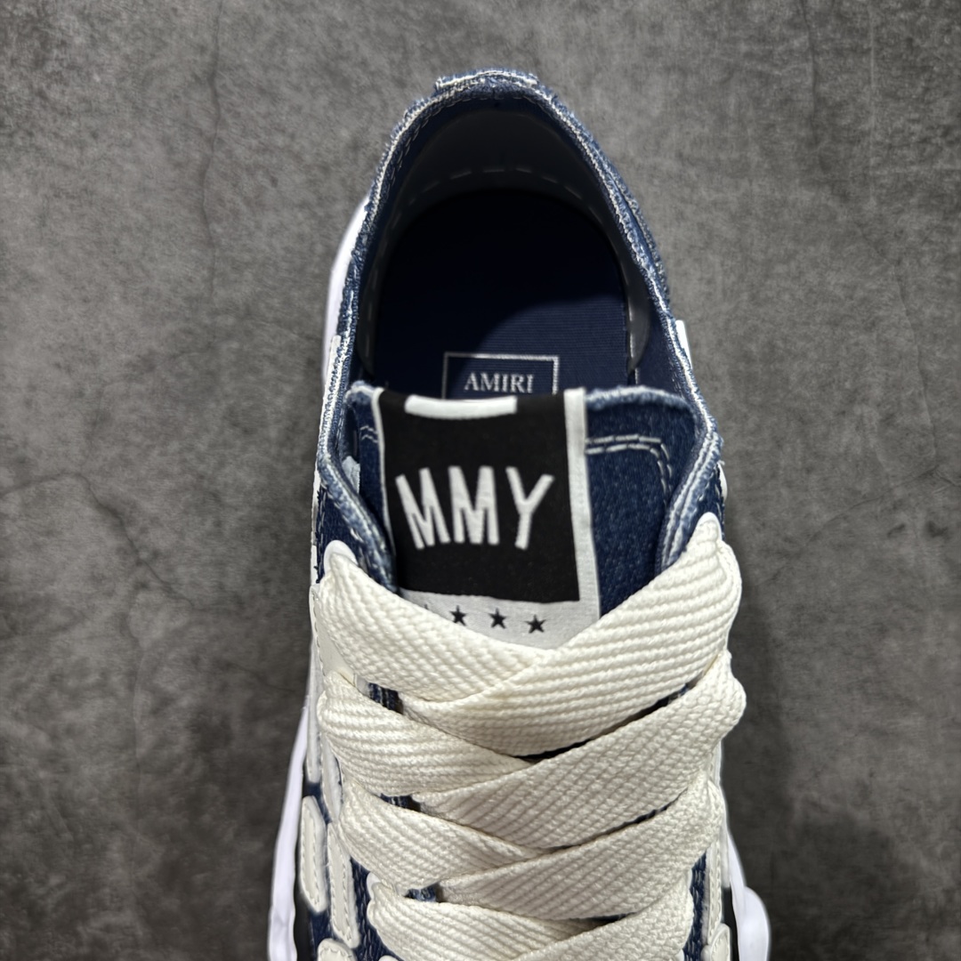 图片[8]-【莞产纯原】MMY X AMIRI 联名款骨头鞋溶解鞋 牛仔蓝 黑白碰撞，独特骨骼线条设计，这双板鞋将个性与时尚完美融合。上脚瞬间，街头潮流感拉满，每一步都踏出不羁态度 。原版开模复刻 还原正品味道 顶级版本！ 尺码：35-45 ✔ 鞋面采用进口帆布+进口牛皮 ✔ 内里采用顶级帆布 ✔ 二次成型不规则大底 防滑耐磨-选品中心